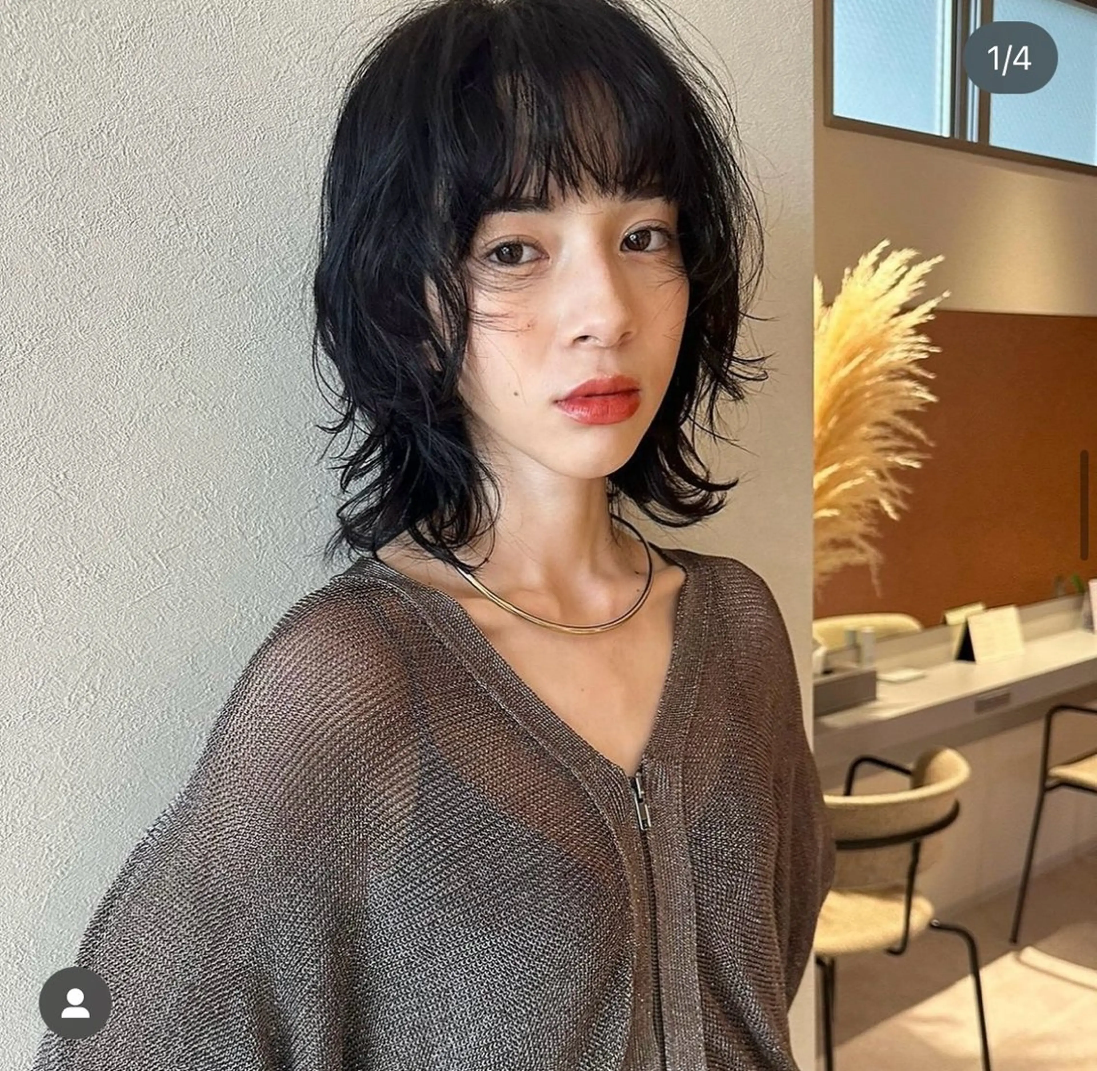 ミディアム パーマ ✂︎ショート/パーマ /銀座/✂︎西岡のヘアスタイル
