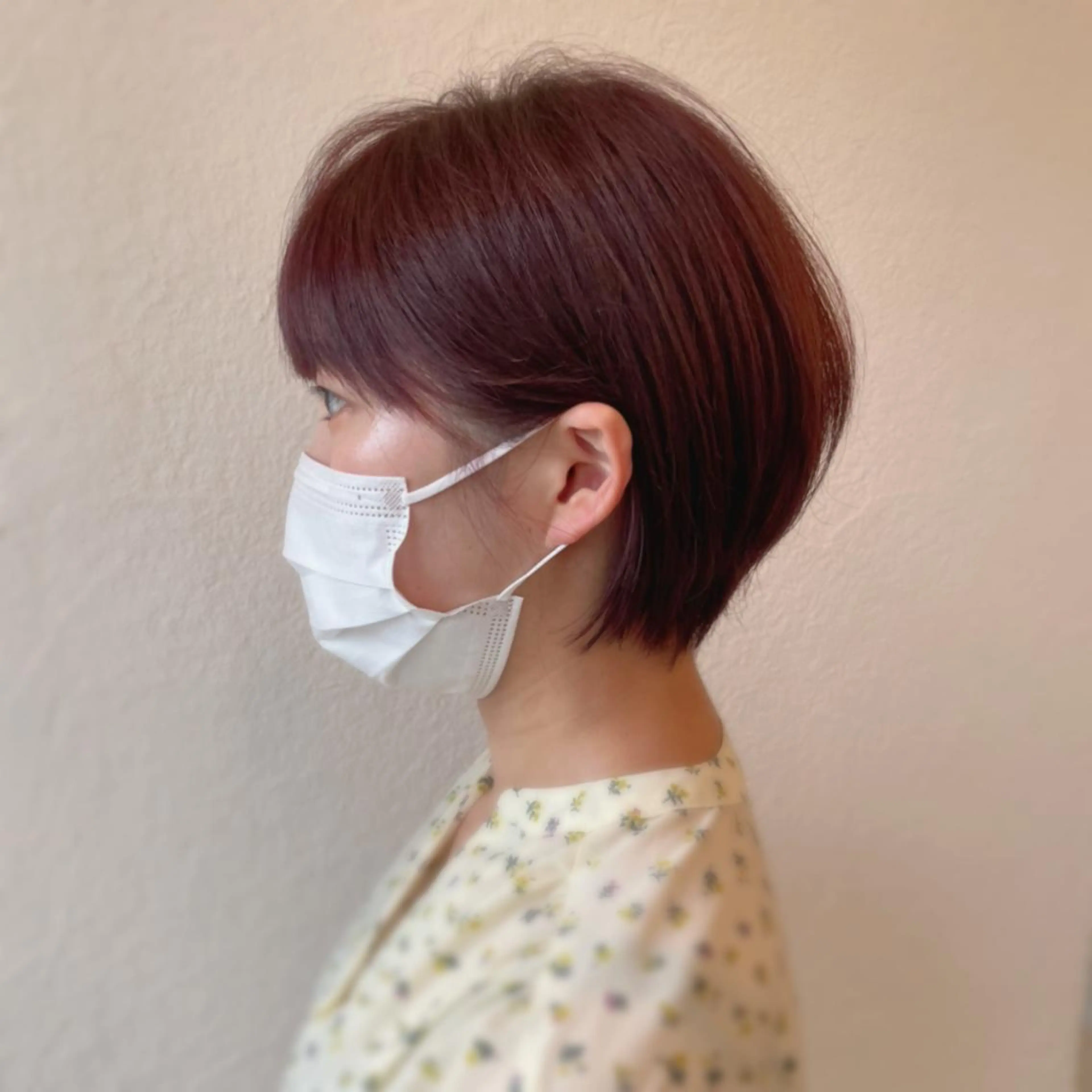 ショート カラー ショートボブ ピンクカラー ボブ ショートヘア カット ヘアカラー トリートメント エターナル所属・髪質改善特化 谷口祐綺のヘアスタイル