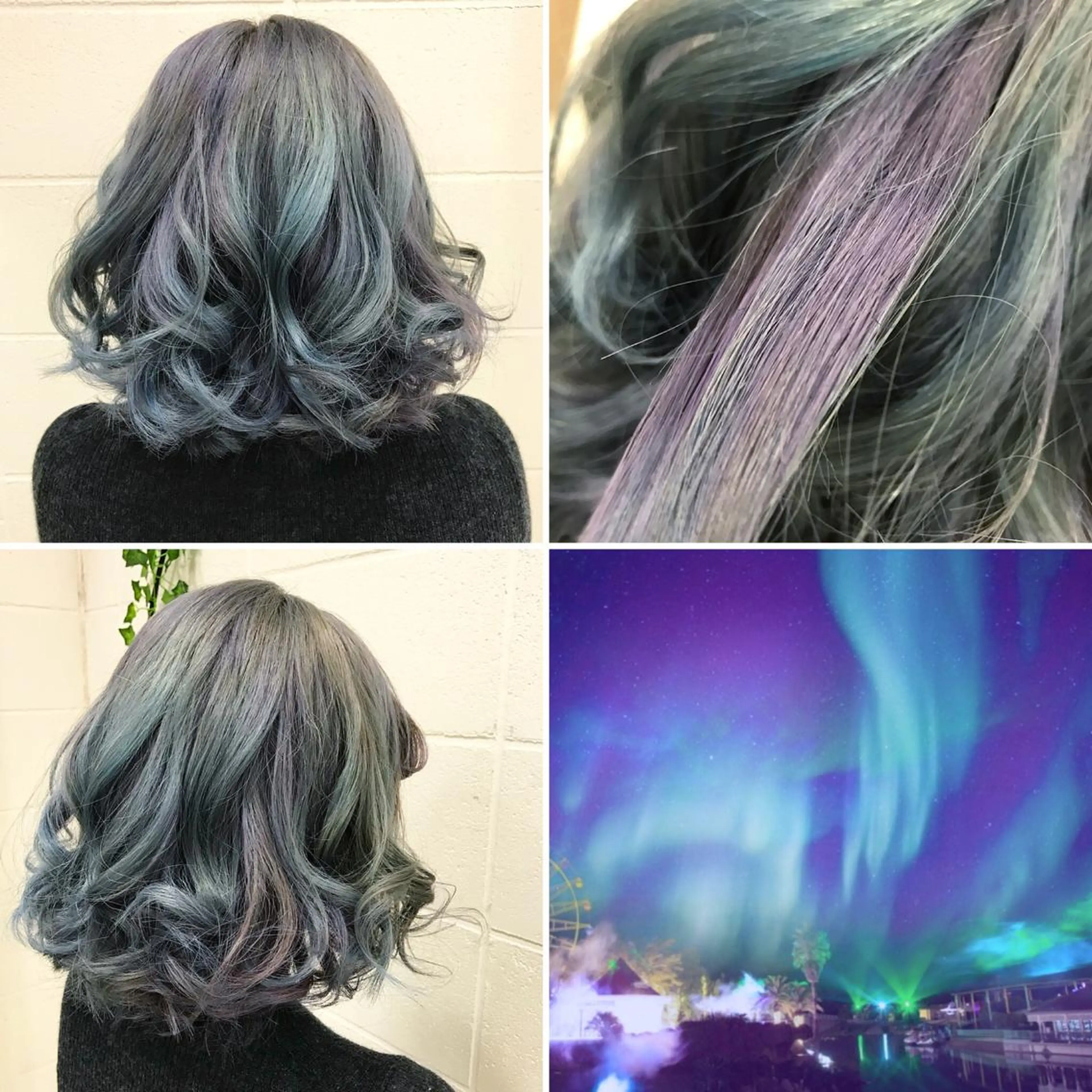 ミディアム カラー アクアカラー ブルーカラー ラベンダーカラー ヘアカラー トリートメント "PEPPU "所属・派手髪、ハイトーン ショートヘアShinのヘアスタイル