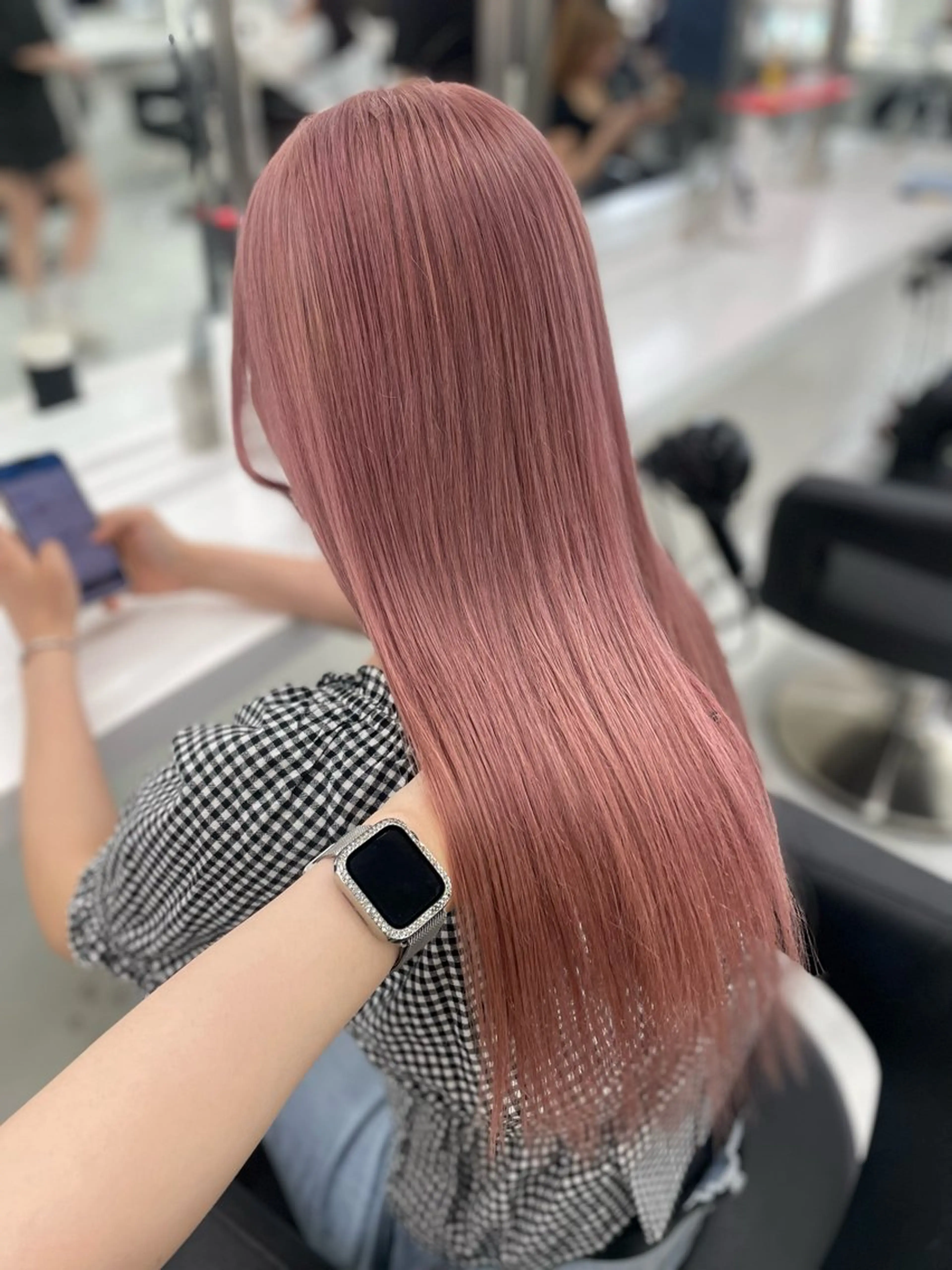 ロング ヘアカラー トリートメント お洒落暖色 🍒AOI🍒のヘアスタイル