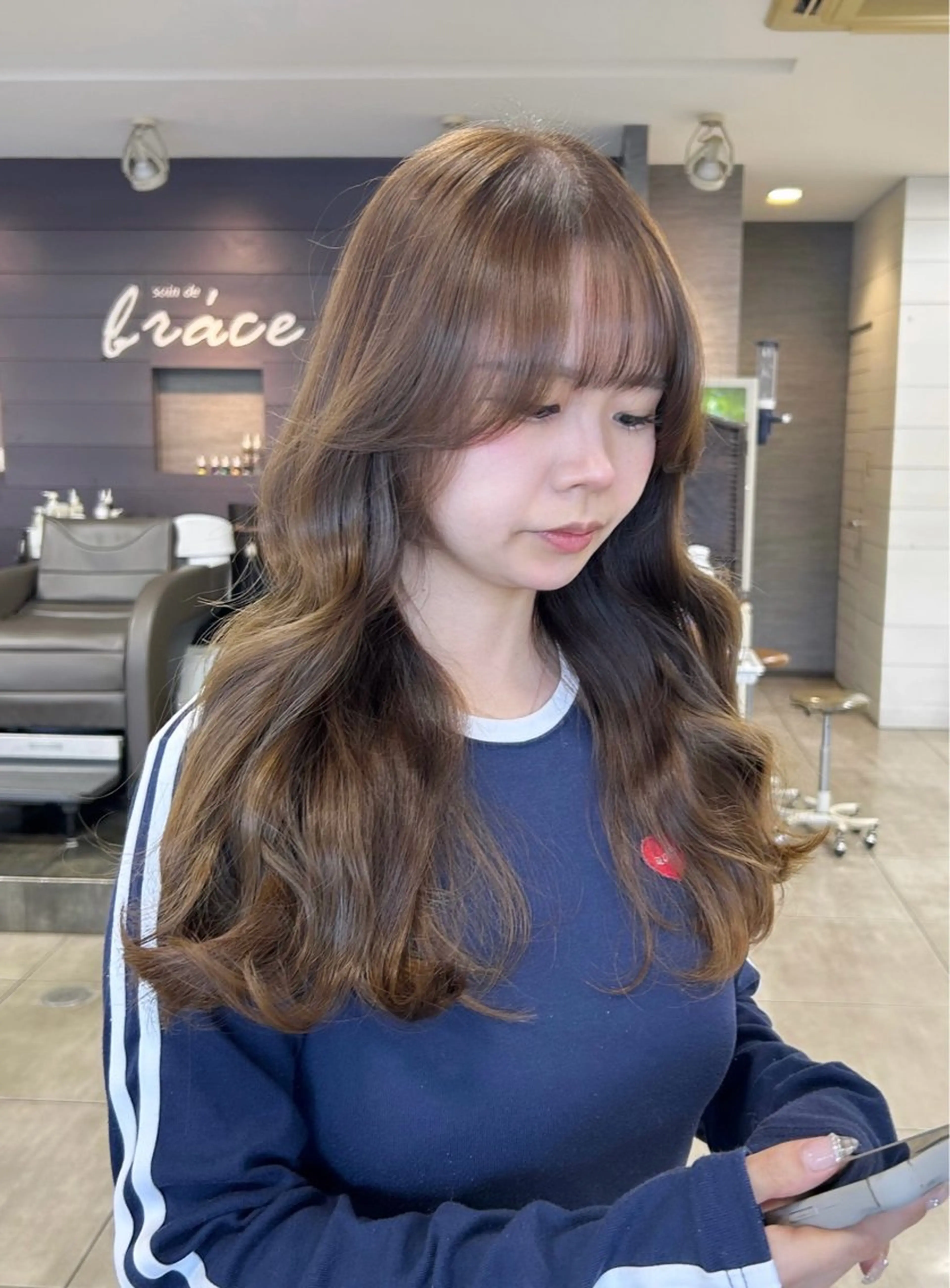 ロング カット ヘアカラー 🫧艶髪カラー🫧 森本くるみのヘアスタイル