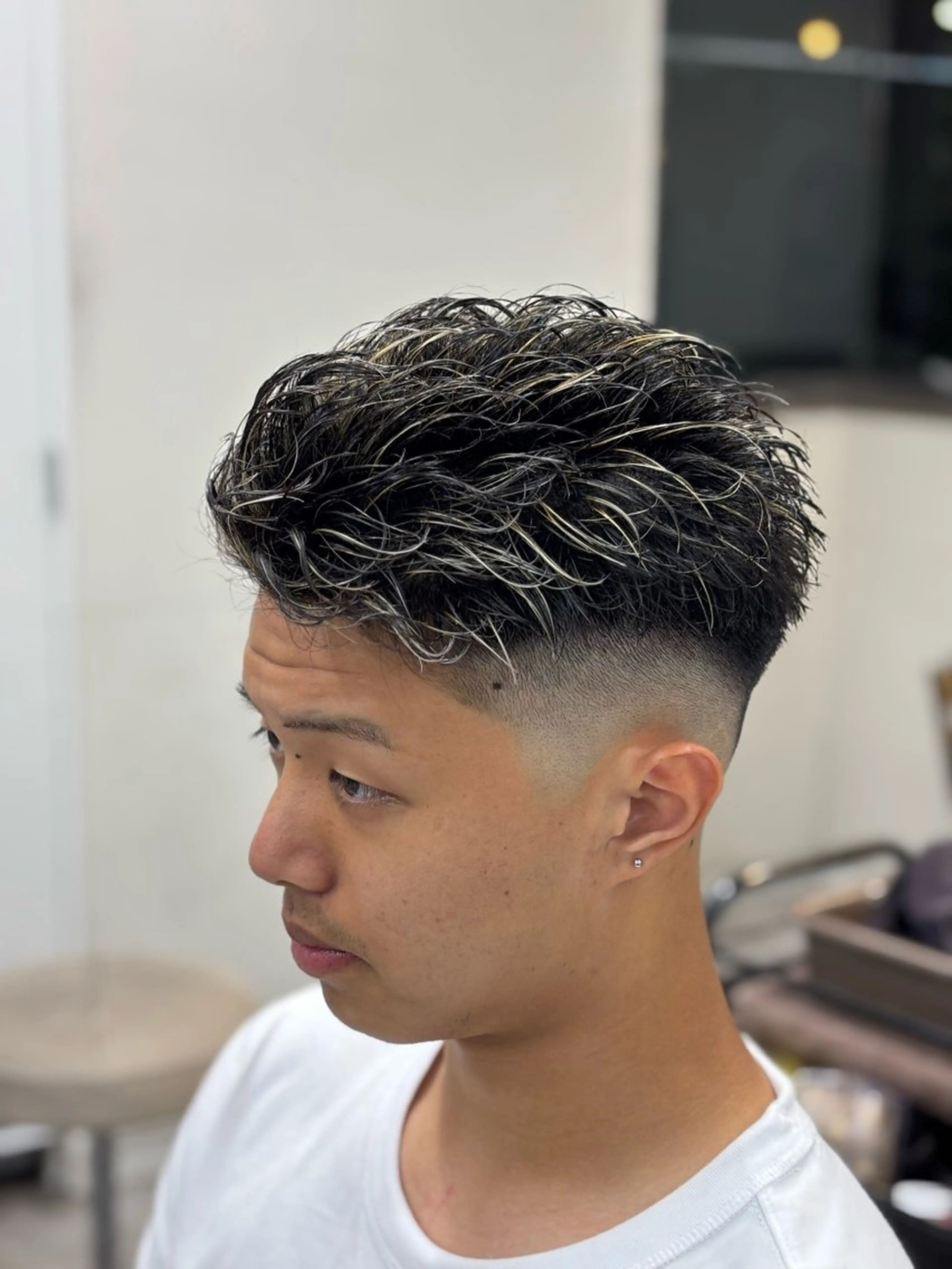 ショート メンズ メンズメッシュ カット ヘアカラー DIECE所属・渋谷【メンズ特化】 レンのヘアスタイル