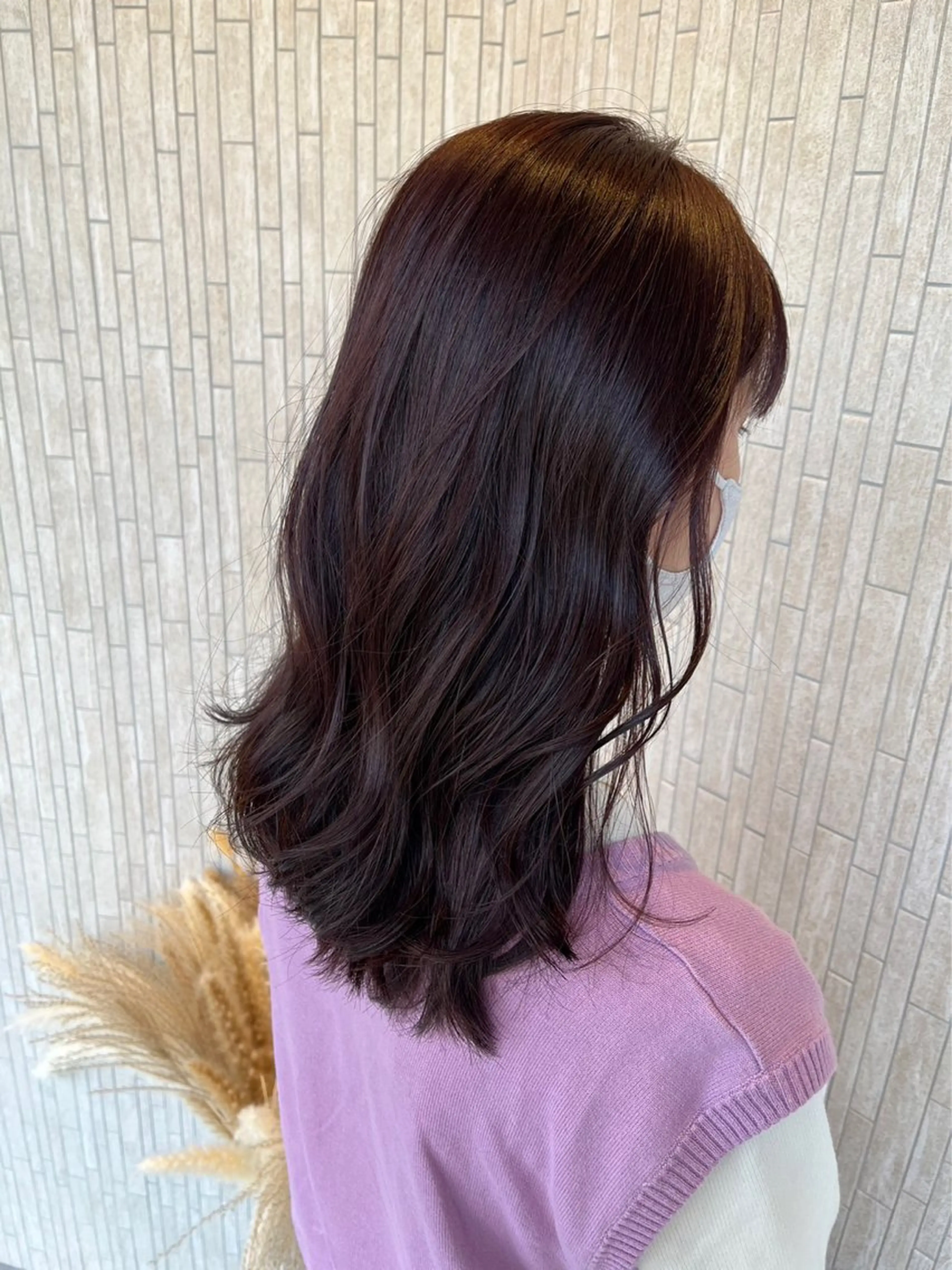 セミロング カラー ハイトーン/ダブル カラー/akihoのヘアスタイル