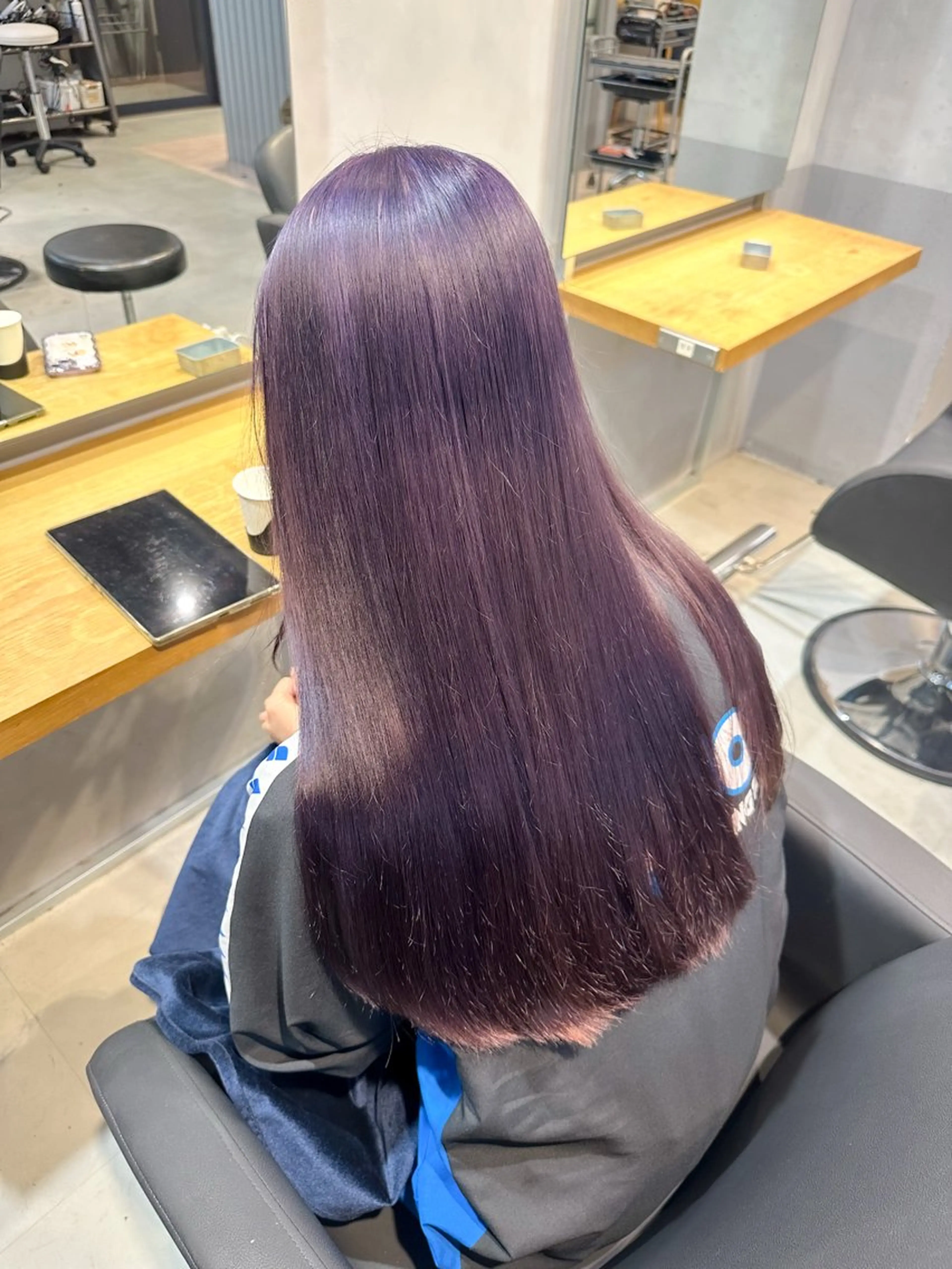 ロング カラー ヘアカラー トリートメント 💖ハイライト/ハイ トーン💖MIKIのヘアスタイル