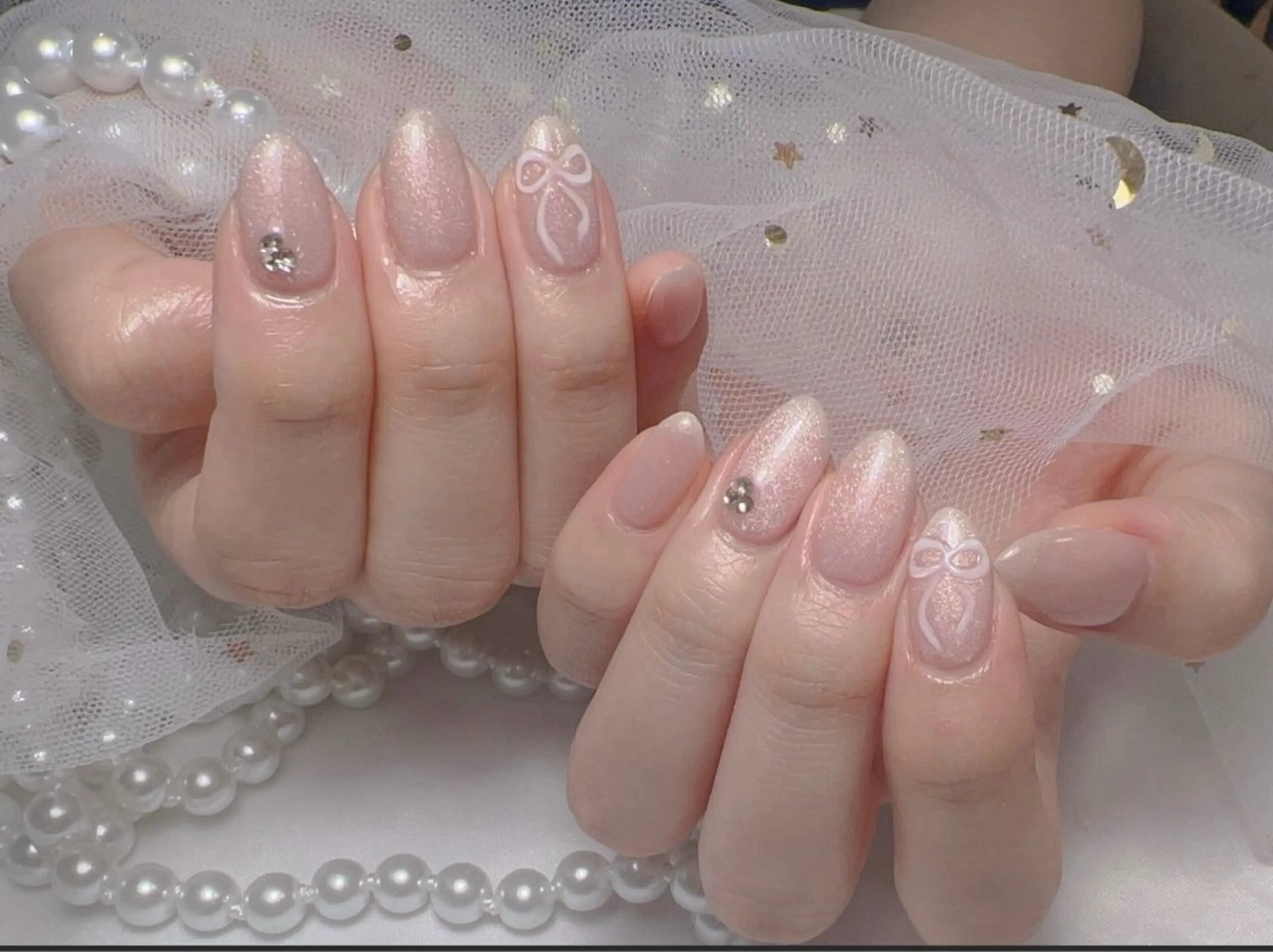 ネイル アートネイル フレンチネイル ジェルネイル グラデーション 韓国ネイル Nail Salon ワンダフルのネイルデザイン