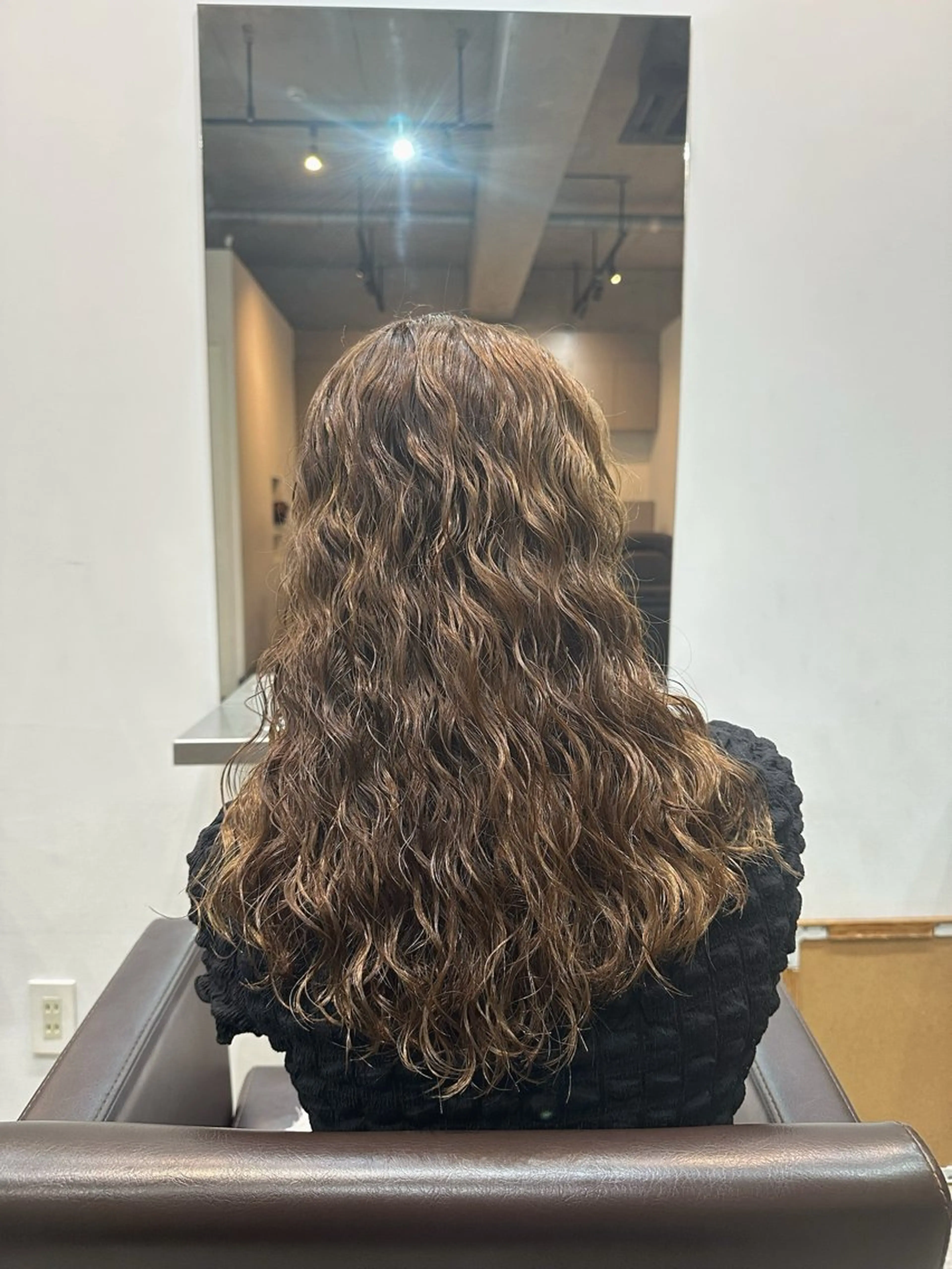 ロング カラー パーマ ベージュカラー ブラウンカラー ブラウンベージュ デジタルパーマ ウェーブパーマ/ボブ /レイヤー/齋藤大貴のヘアスタイル
