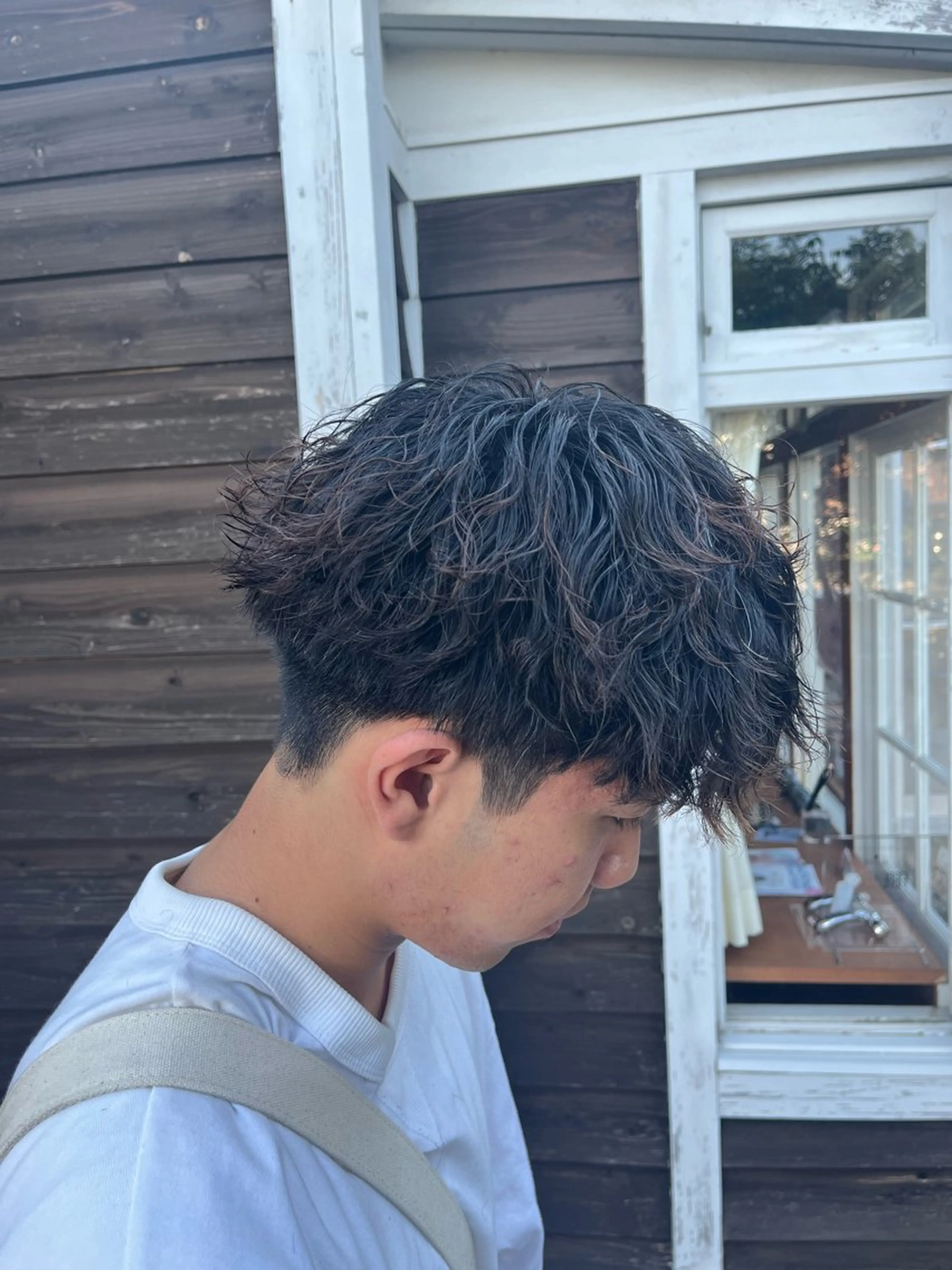 パーマ メンズ 篠田 翔太のヘアスタイル