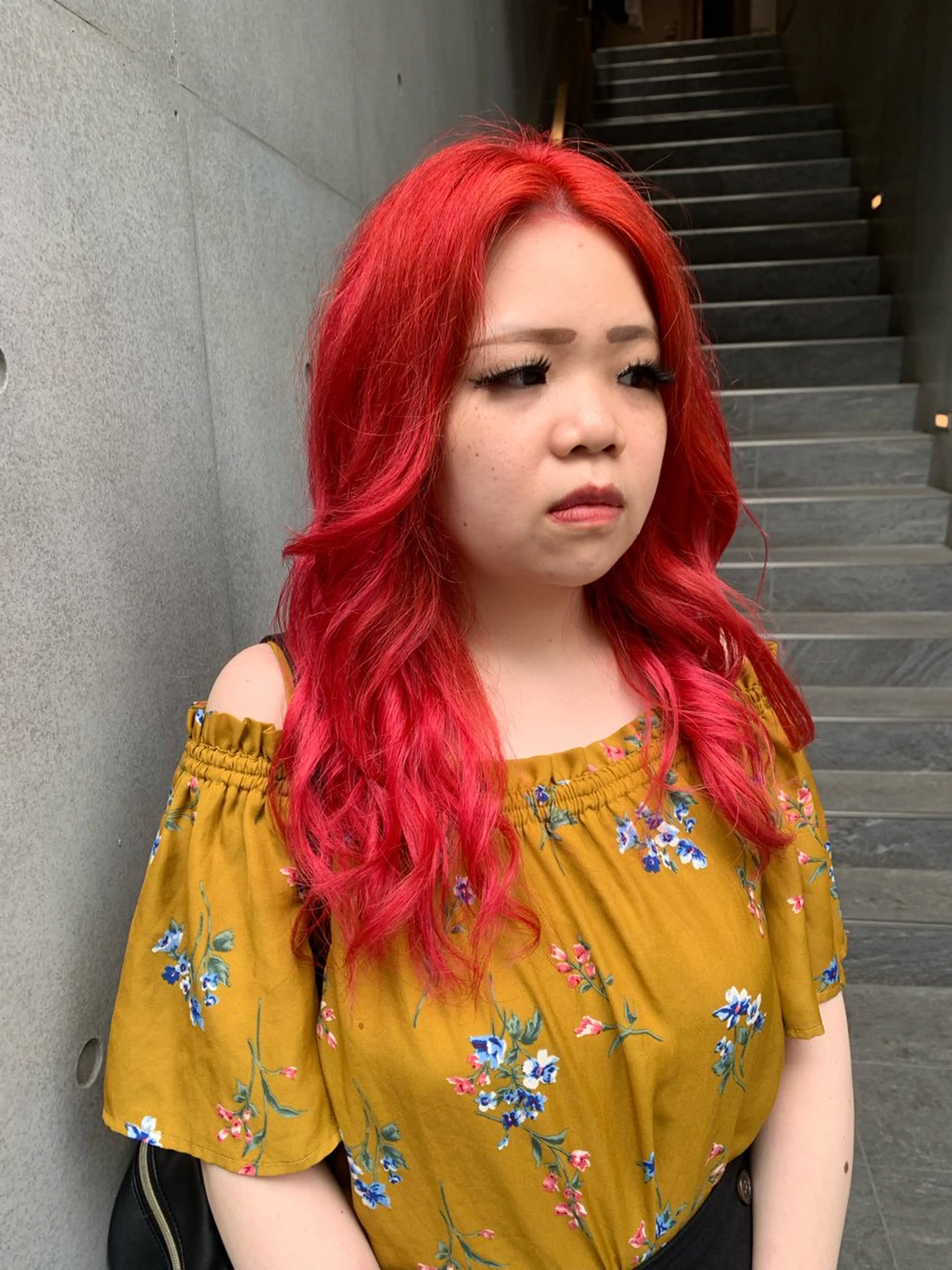 カラー ヘアカラー ルーツカラー/ レイヤーカット/井川のヘアスタイル