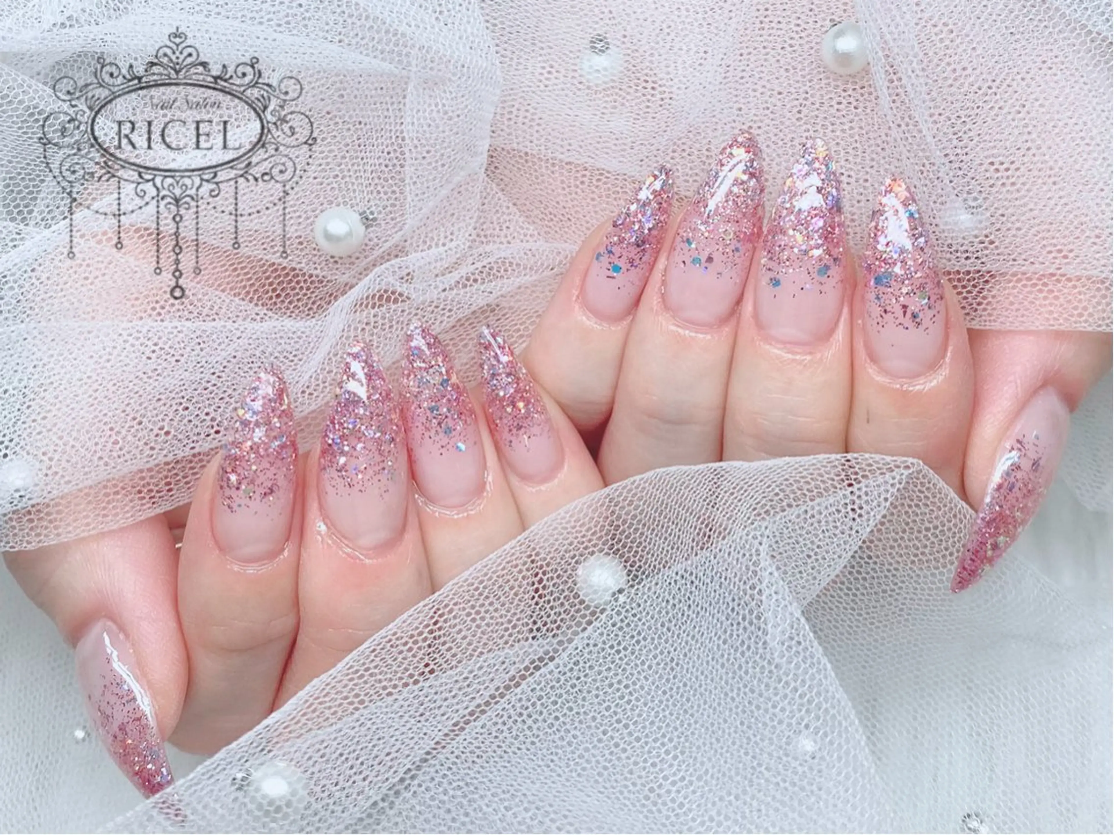 ネイル ハンドネイル Nail Salon Ricel所属・WAKANA ‎𖤐 ̖́-‬のネイルデザイン