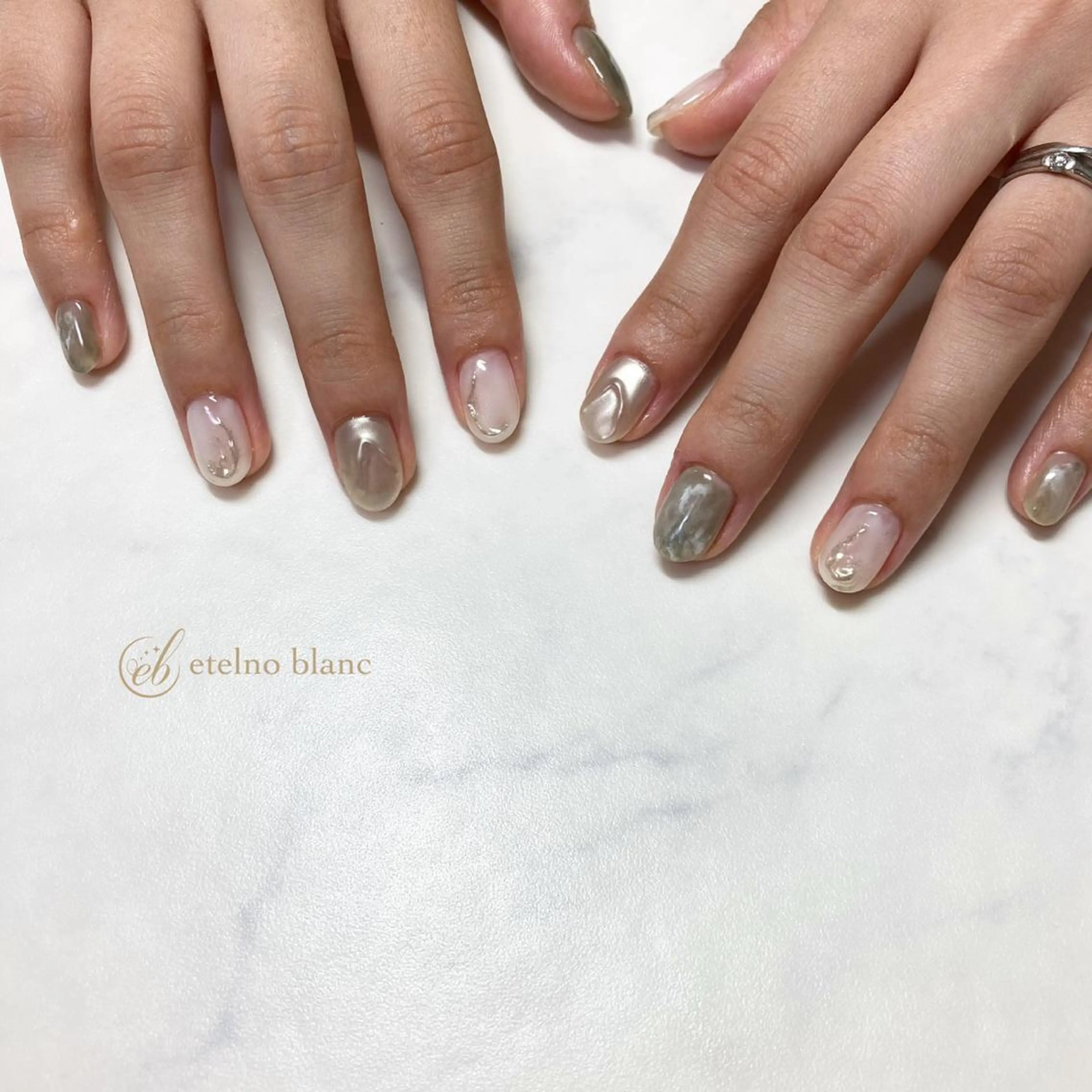 ネイル etelno blanc中目黒のネイルデザイン