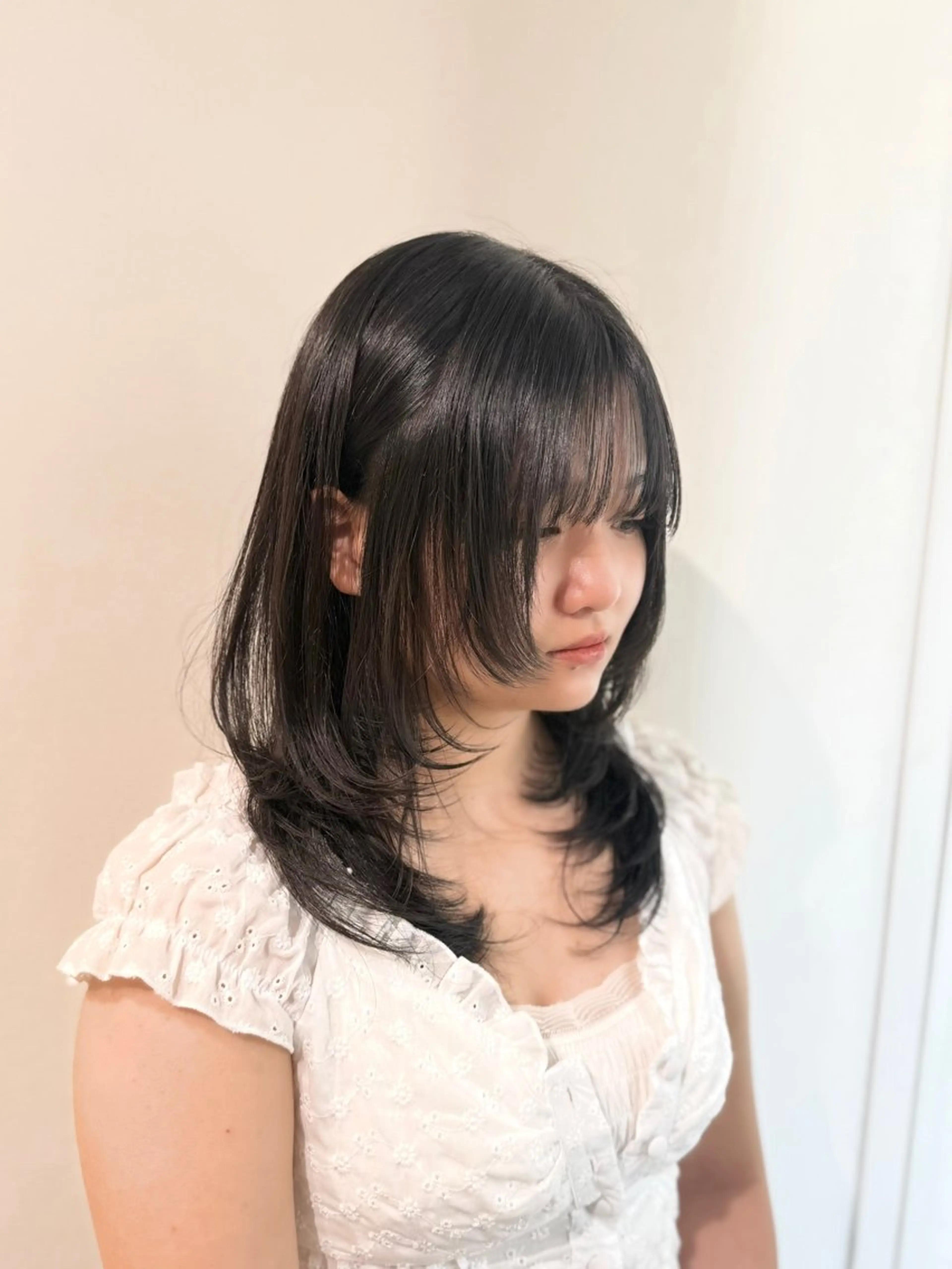ミディアム カット マツエク/men's /透明感/さくらのヘアスタイル