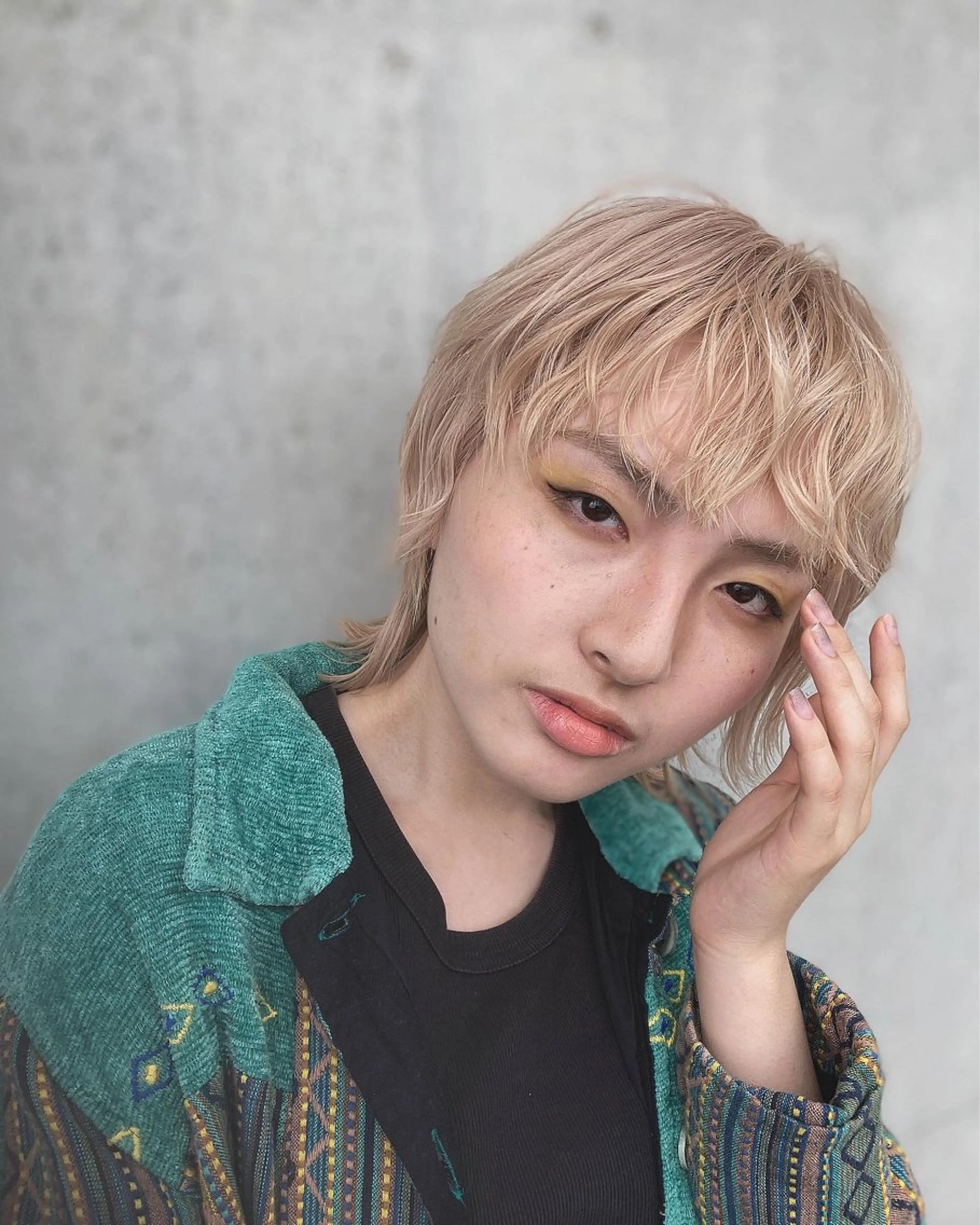 ショート カラー ハイトーンカラー ショートヘア ウルフカット ブリーチカラー/🌙 ヘアカラー/あみ🌙のヘアスタイル