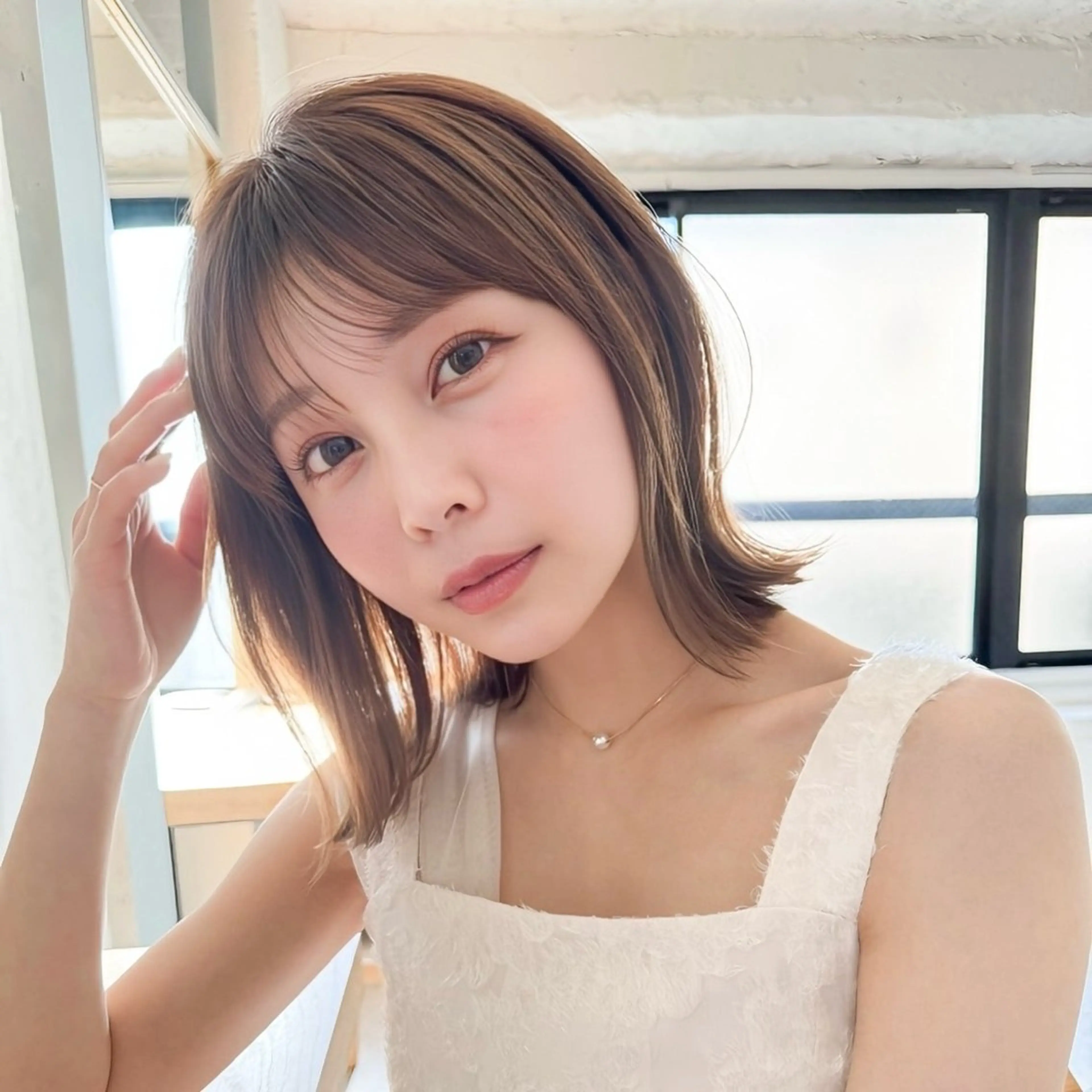 ミディアム レイヤー/ボブ /カット泉谷七登のヘアスタイル