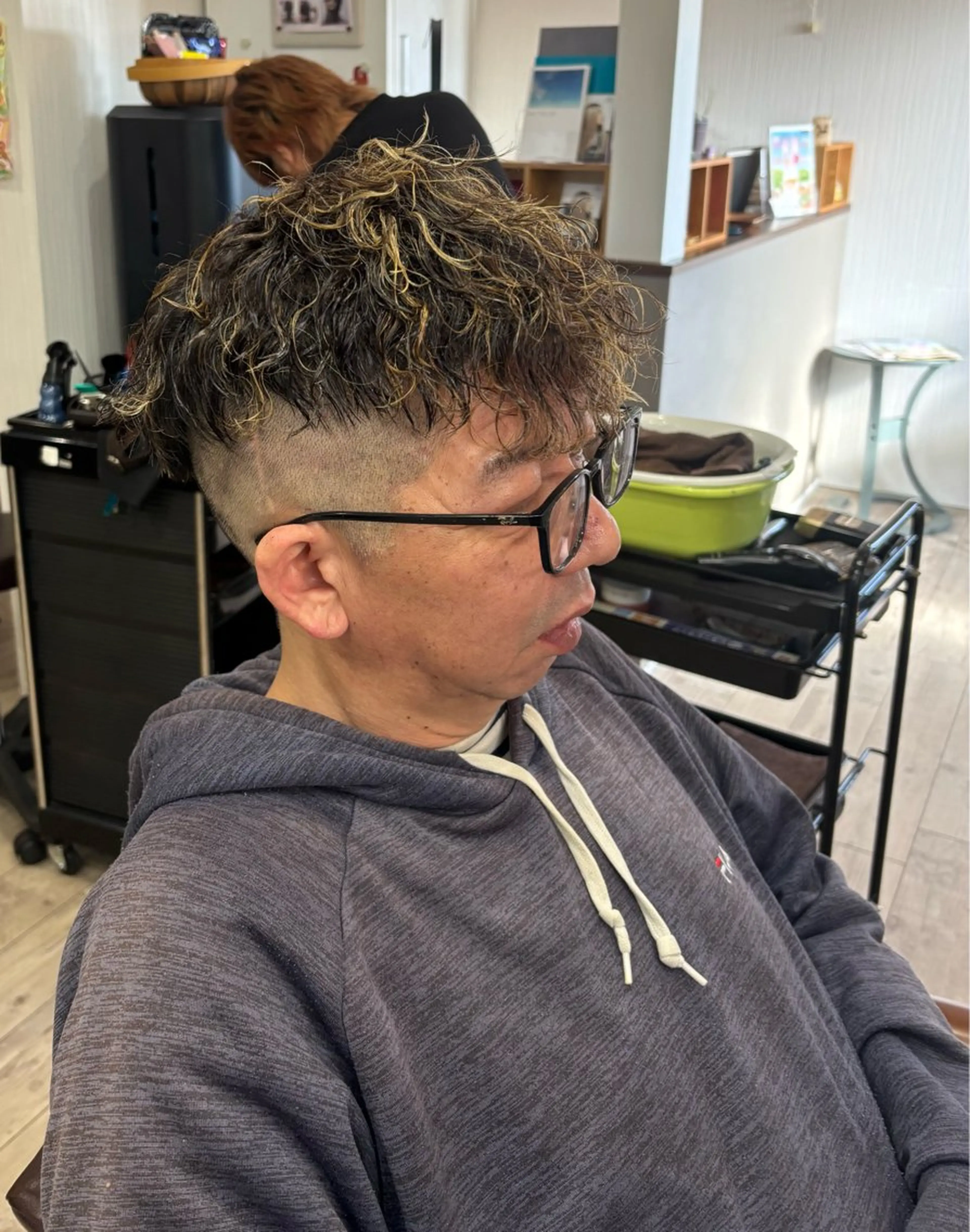 メンズ限定【メッシュキャップハイライト+カット】の写真