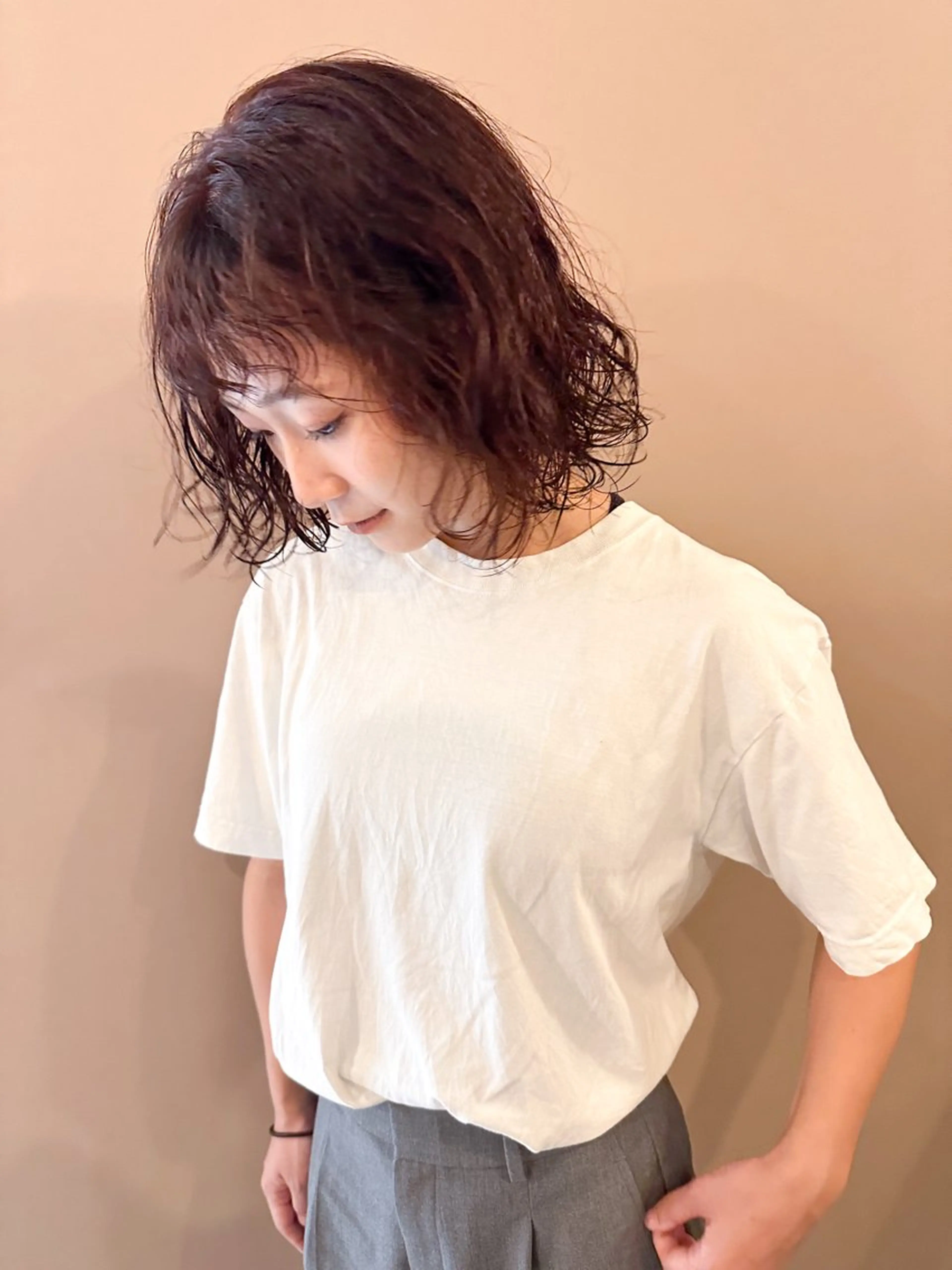 ショート カラー パーマ カット ヘアカラー パーマ 艶髪ブリーチ 永井竜也のヘアスタイル