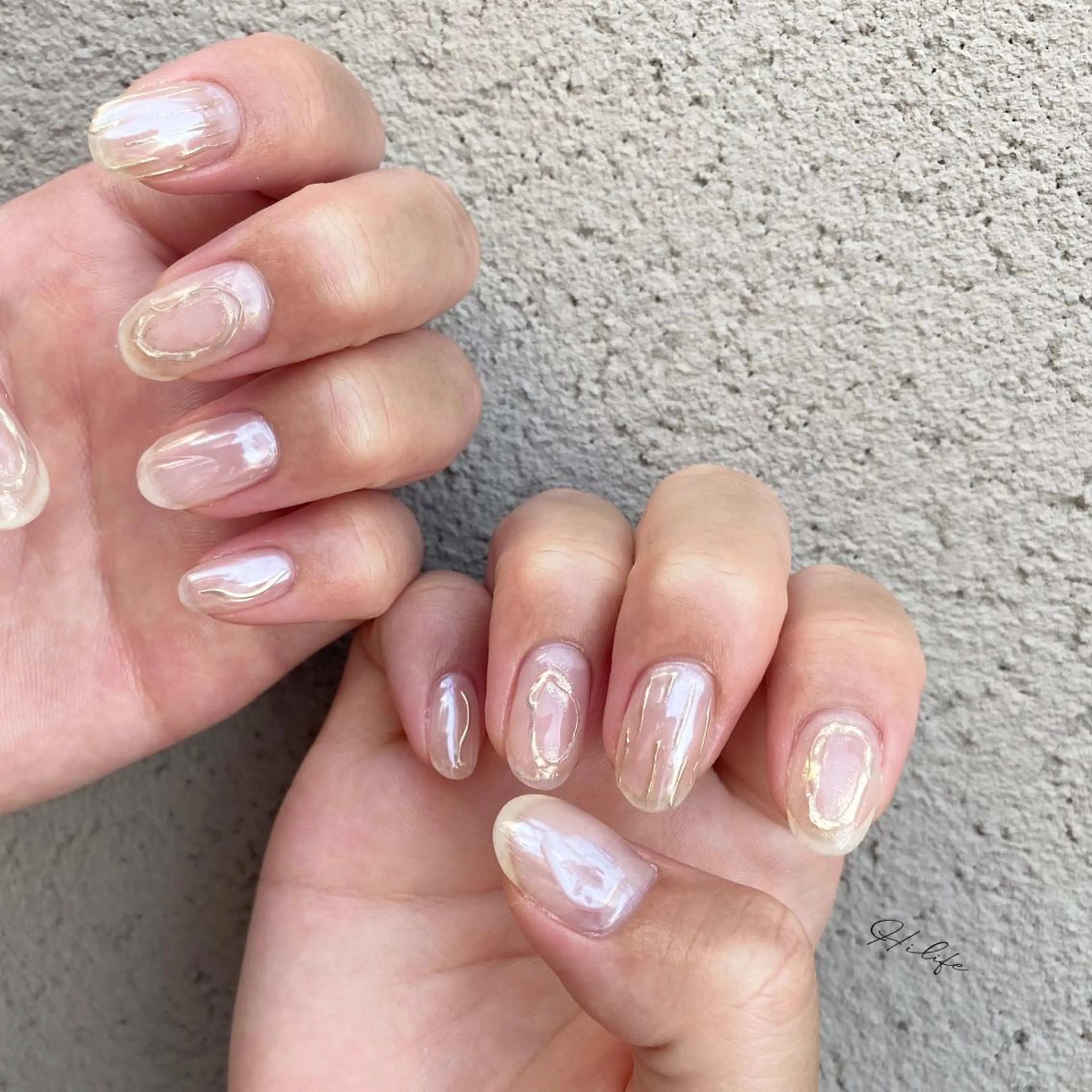 ネイル クリアネイル ニュアンスネイル ネイルチップ ハンドネイル Nail Adore.のネイルデザイン