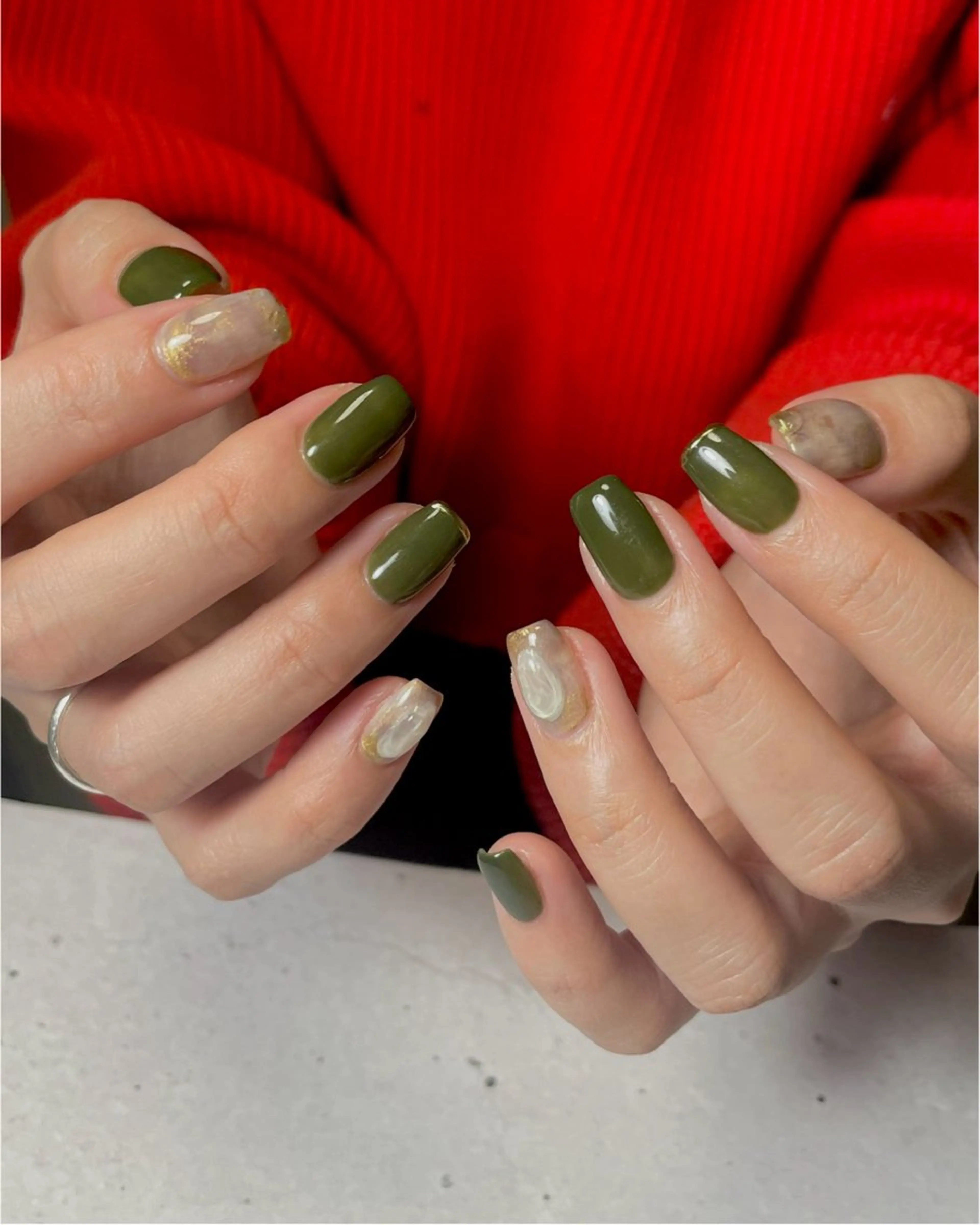 ネイル ゴールド ニュアンスネイル ハンドネイル norme_ akiのネイルデザイン