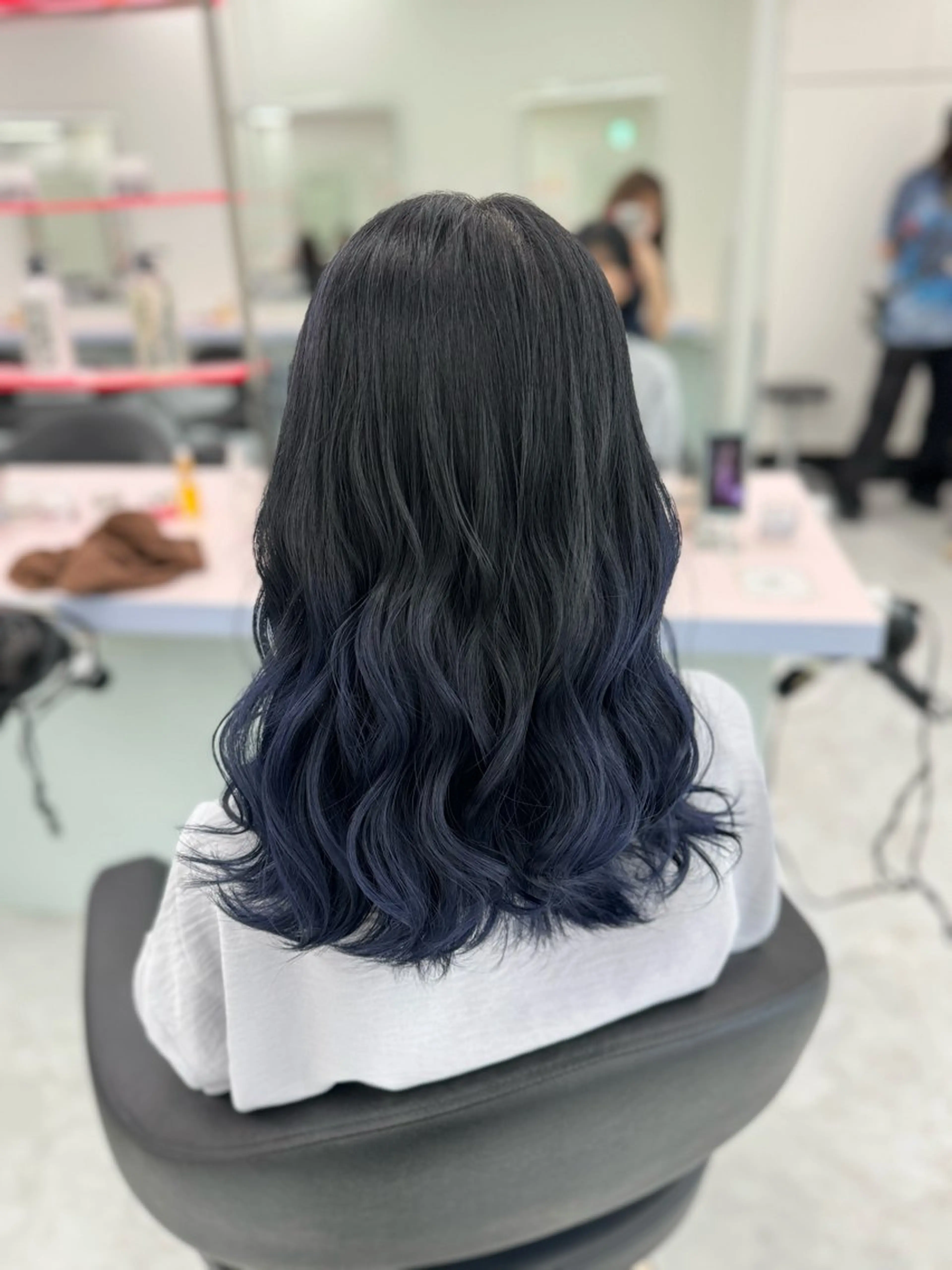セミロング カラー グラデーションカラー ヘアカラー ヘッドスパ ヘアセット ♡ブリーチカラー♡ Mirioのヘアスタイル