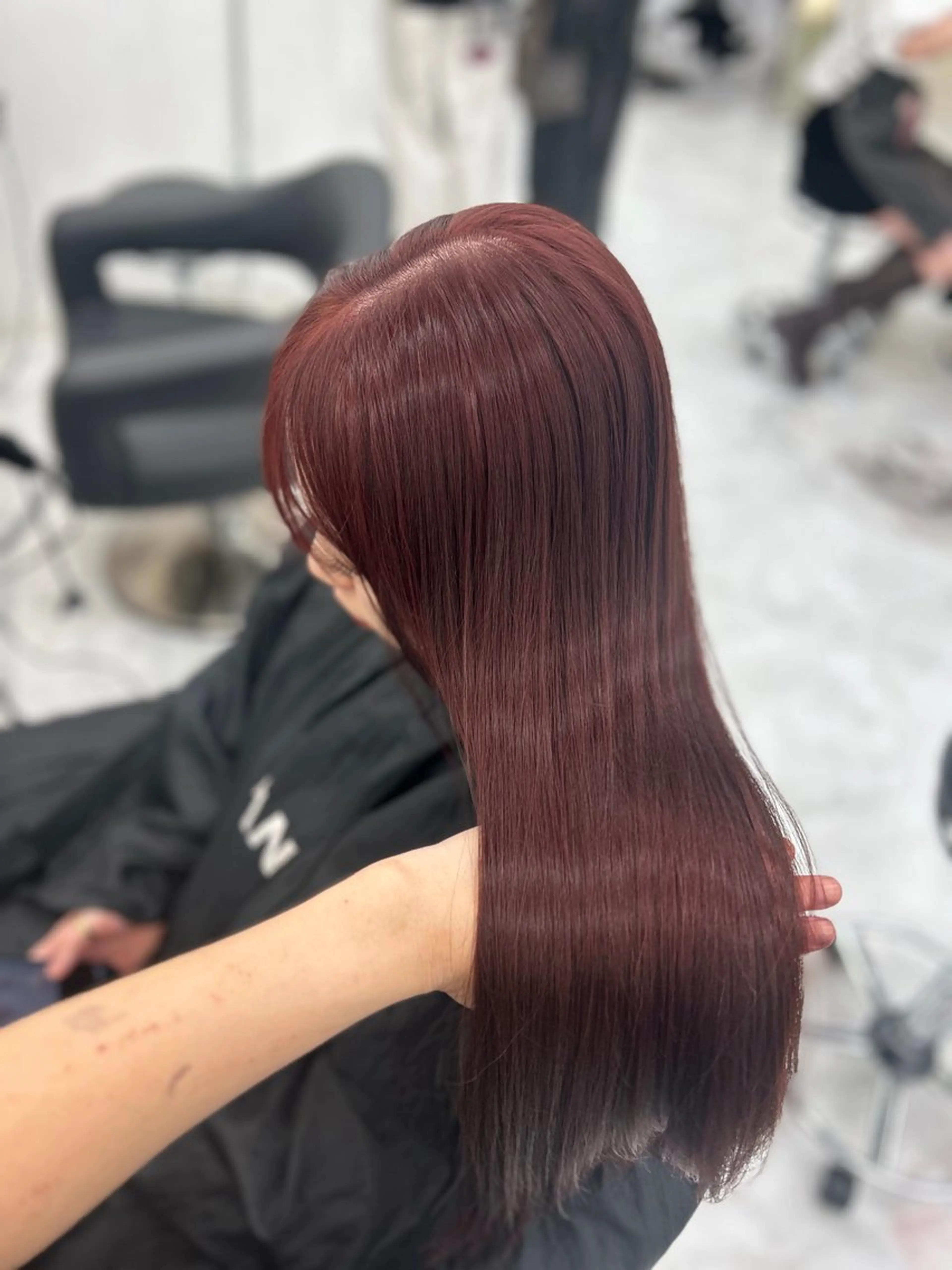 ロング カラー ヘアカラー トリートメント ヘアセット 🍒トレンド暖色ヘア 🍒Manamiのヘアスタイル