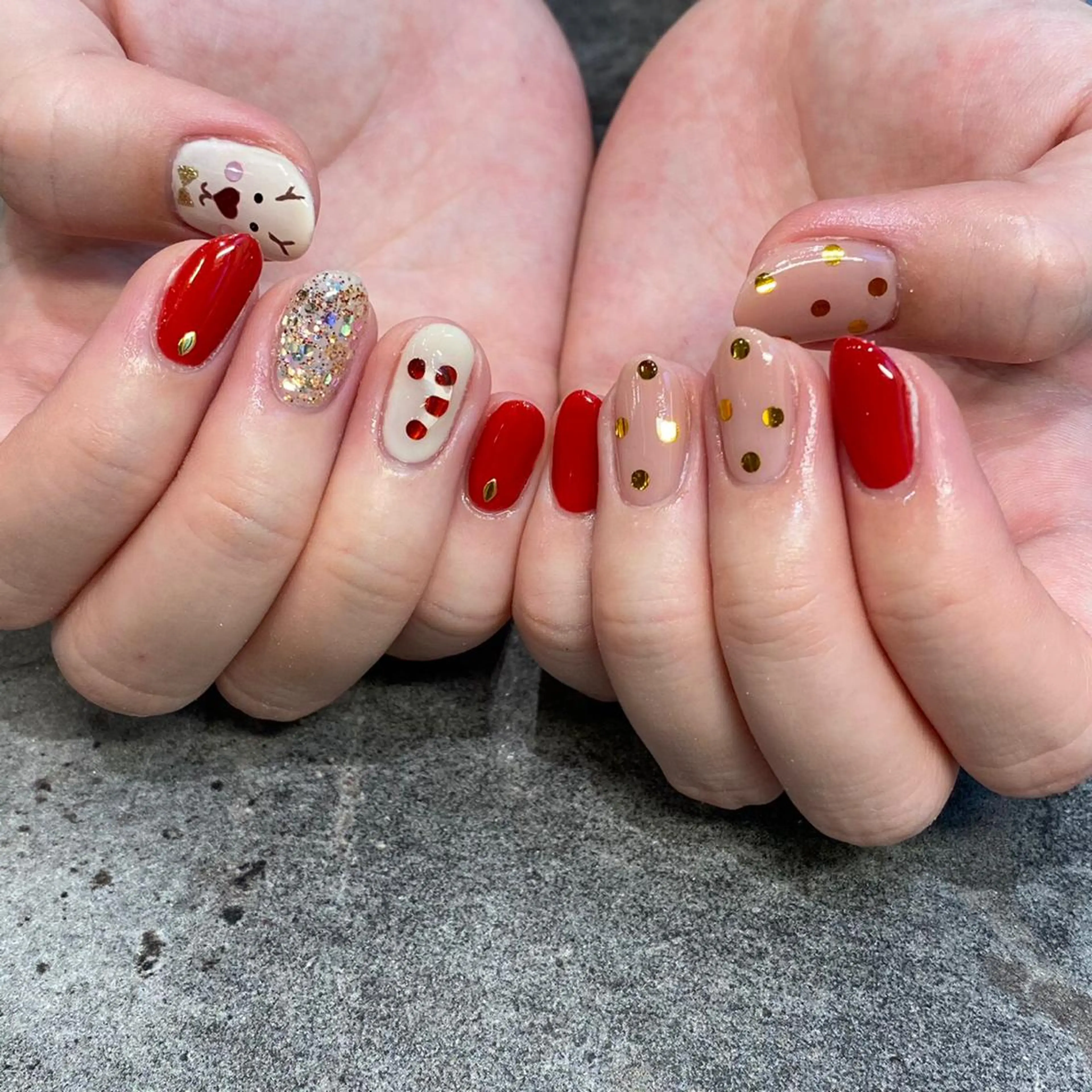 ネイル 冬ネイル クリスマス Can Nail 栄店 【キャンネイル】所属・後藤今日子 CANNAIL栄店のネイルデザイン