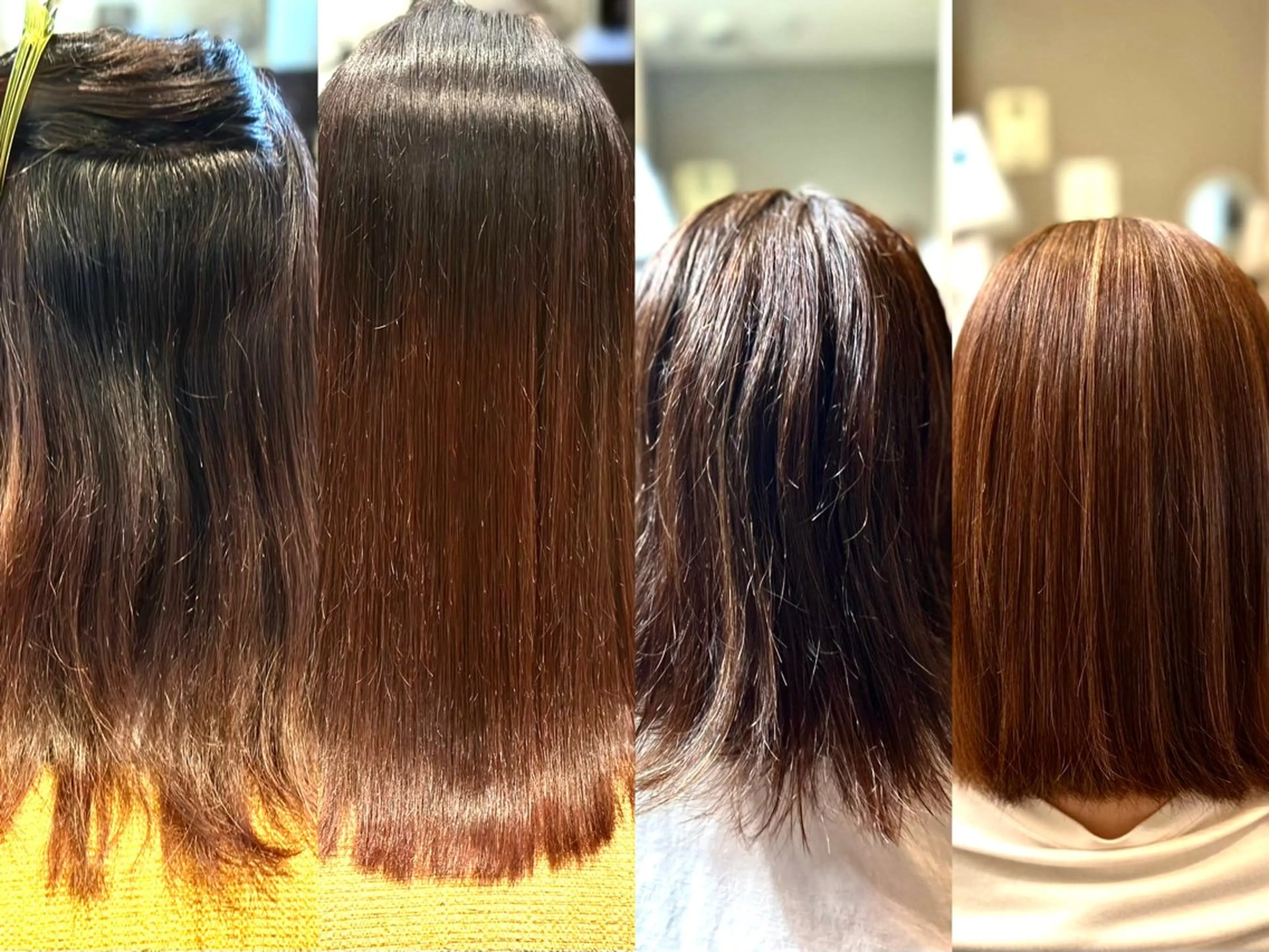 セミロング 縮毛矯正 髪質改善 bissflareのヘアスタイル