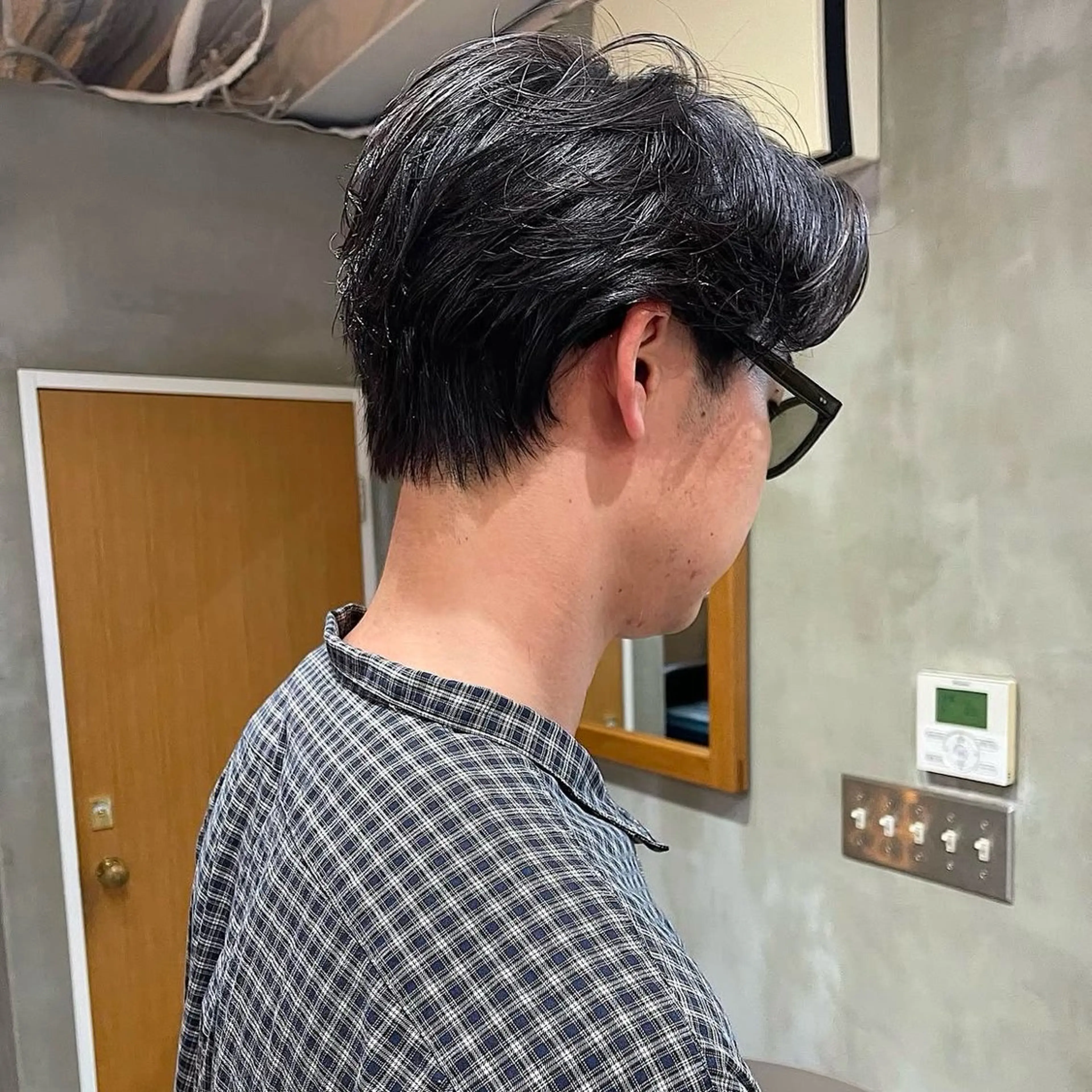 ミディアム メンズ センターパート メンズショート 🌿ボブ パーマ高橋啓太🌿のヘアスタイル