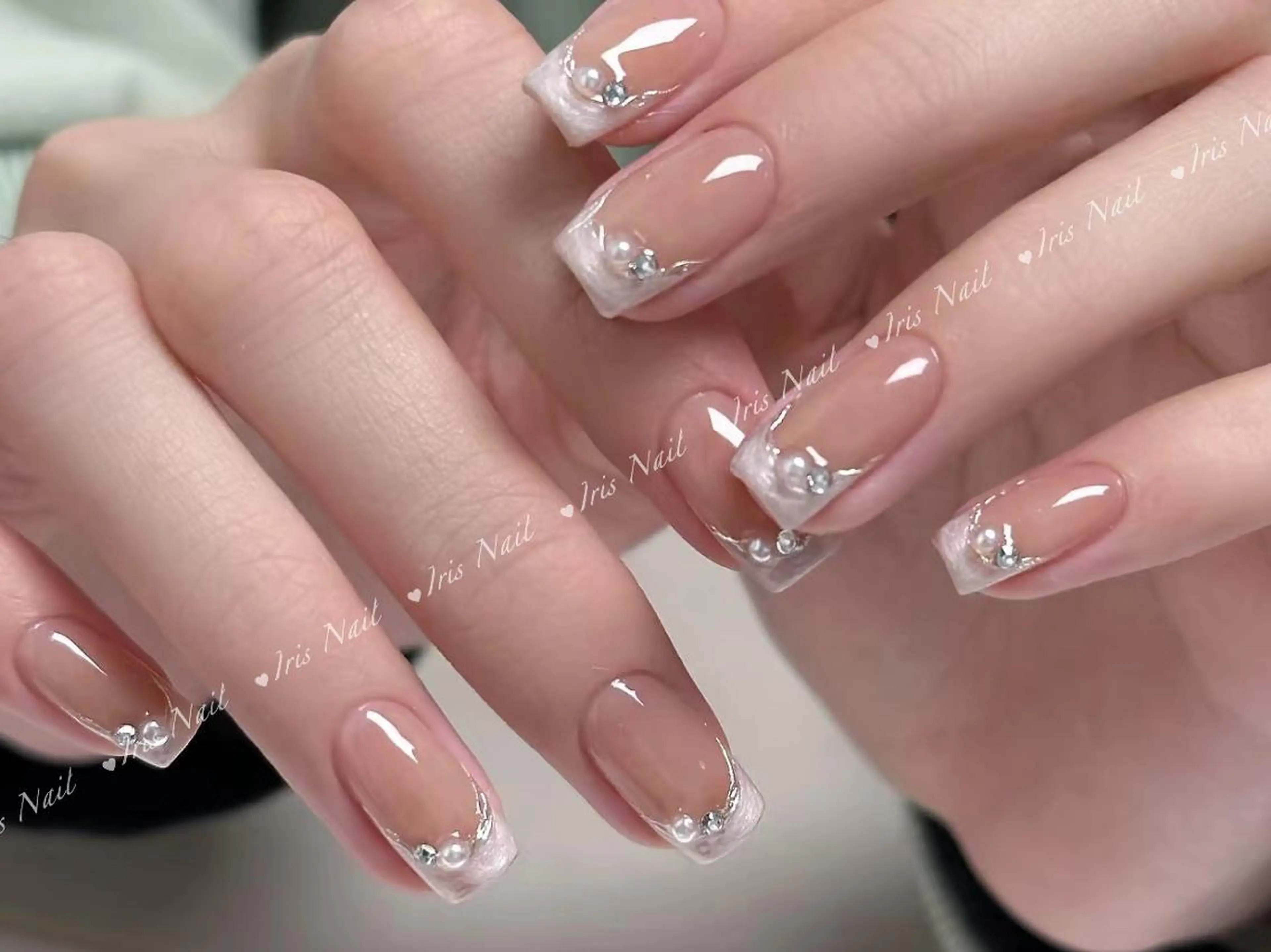 ネイル フレンチネイル ニュアンスネイル ハンドネイル ハンドケア 藤田 月のネイルデザイン
