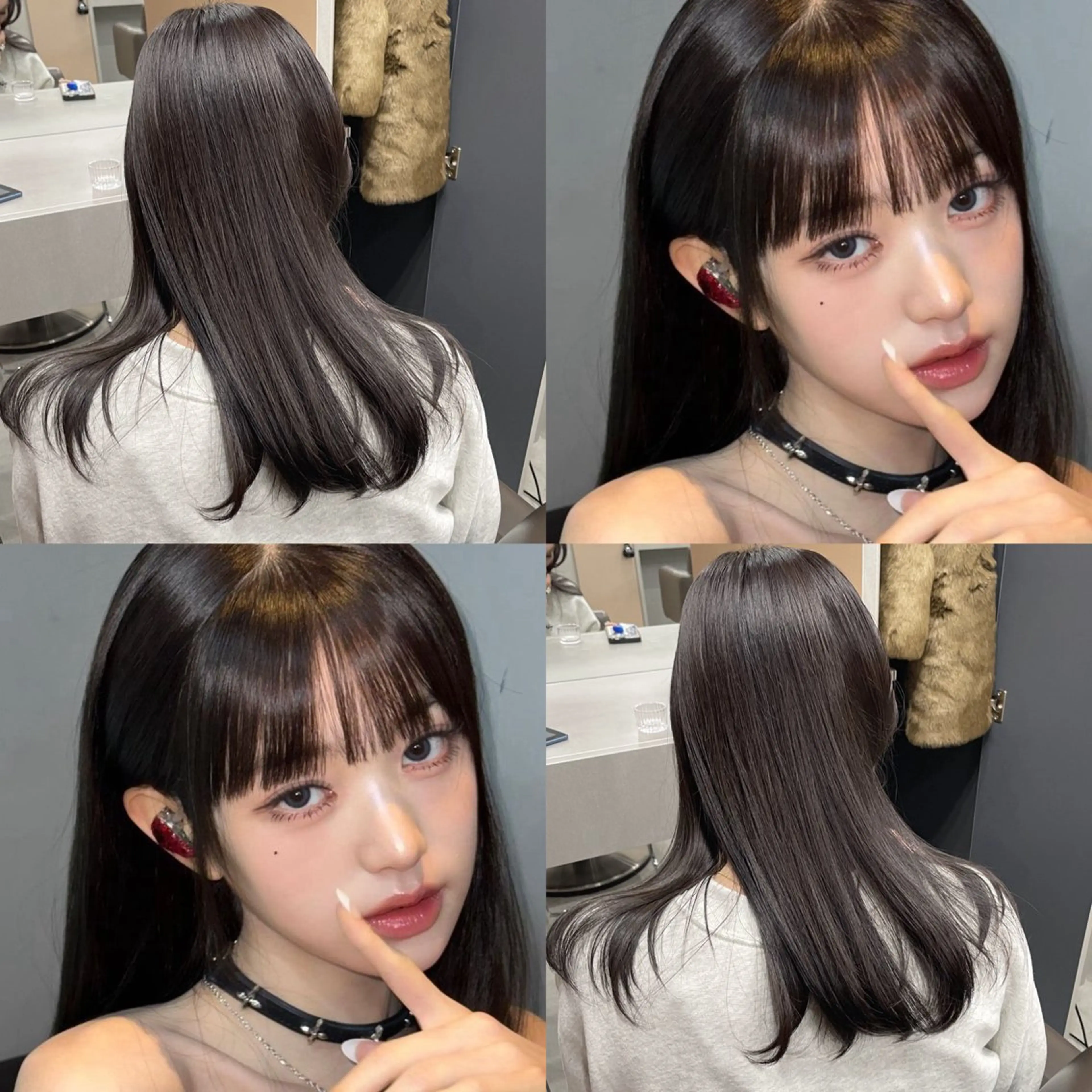 ミディアム カラー 榎本千夏 ・ショートカットのヘアスタイル