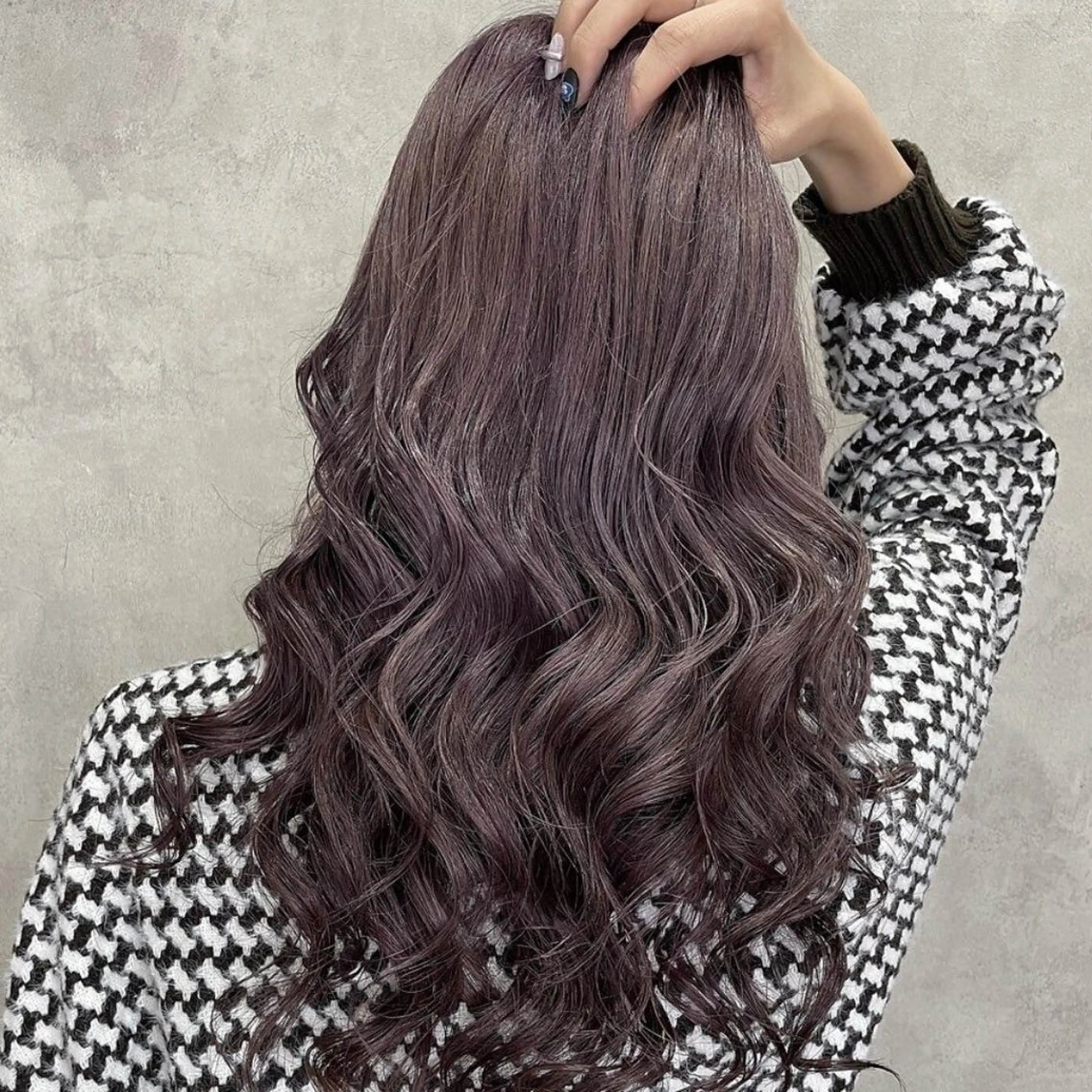 ロング 毛流れパーマ&縮毛 ⚔️夢生志(ゆうし)のヘアスタイル