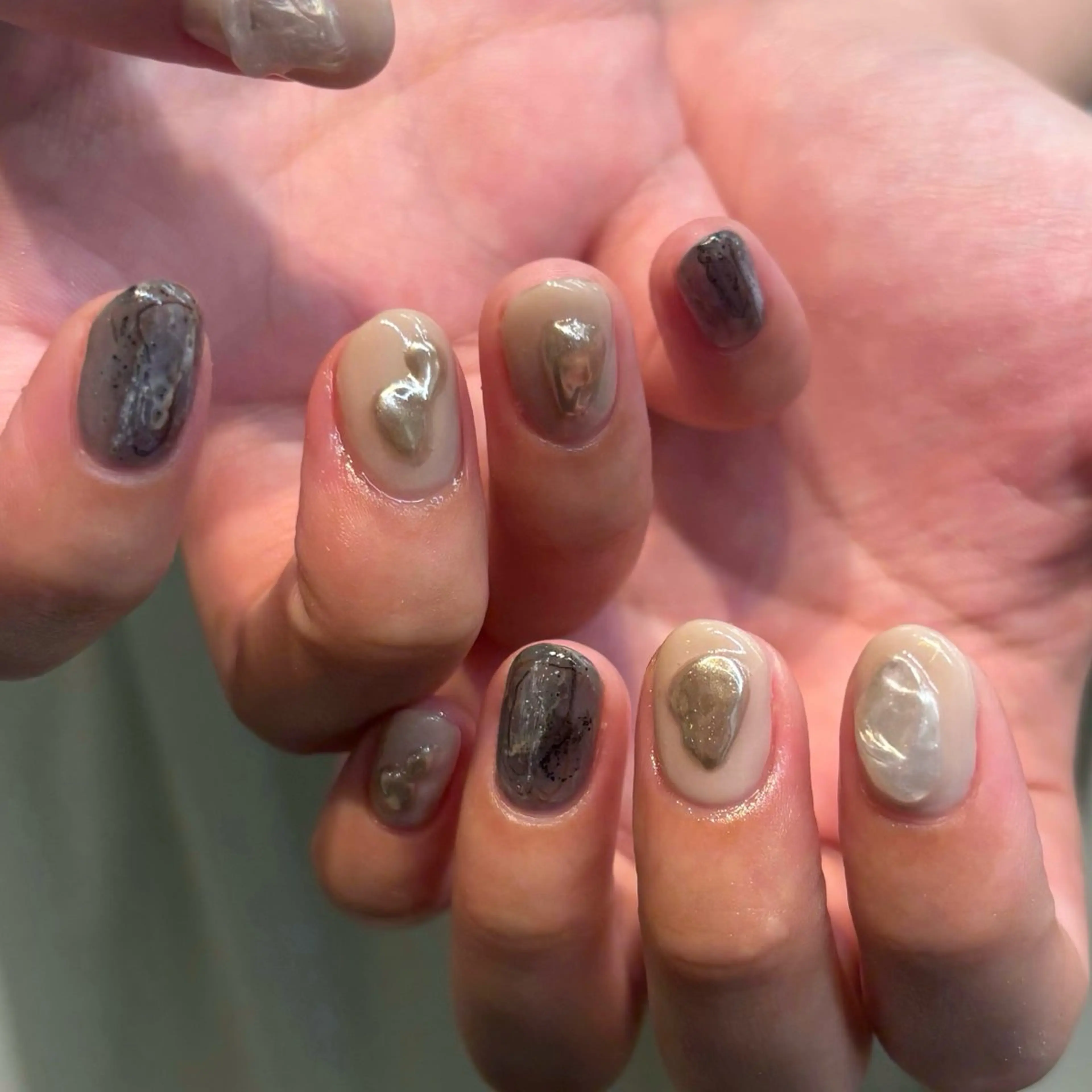 ネイル ぷっくりネイル ハンドネイル nail Eto./ 博多ニュアンスネイルのネイルデザイン