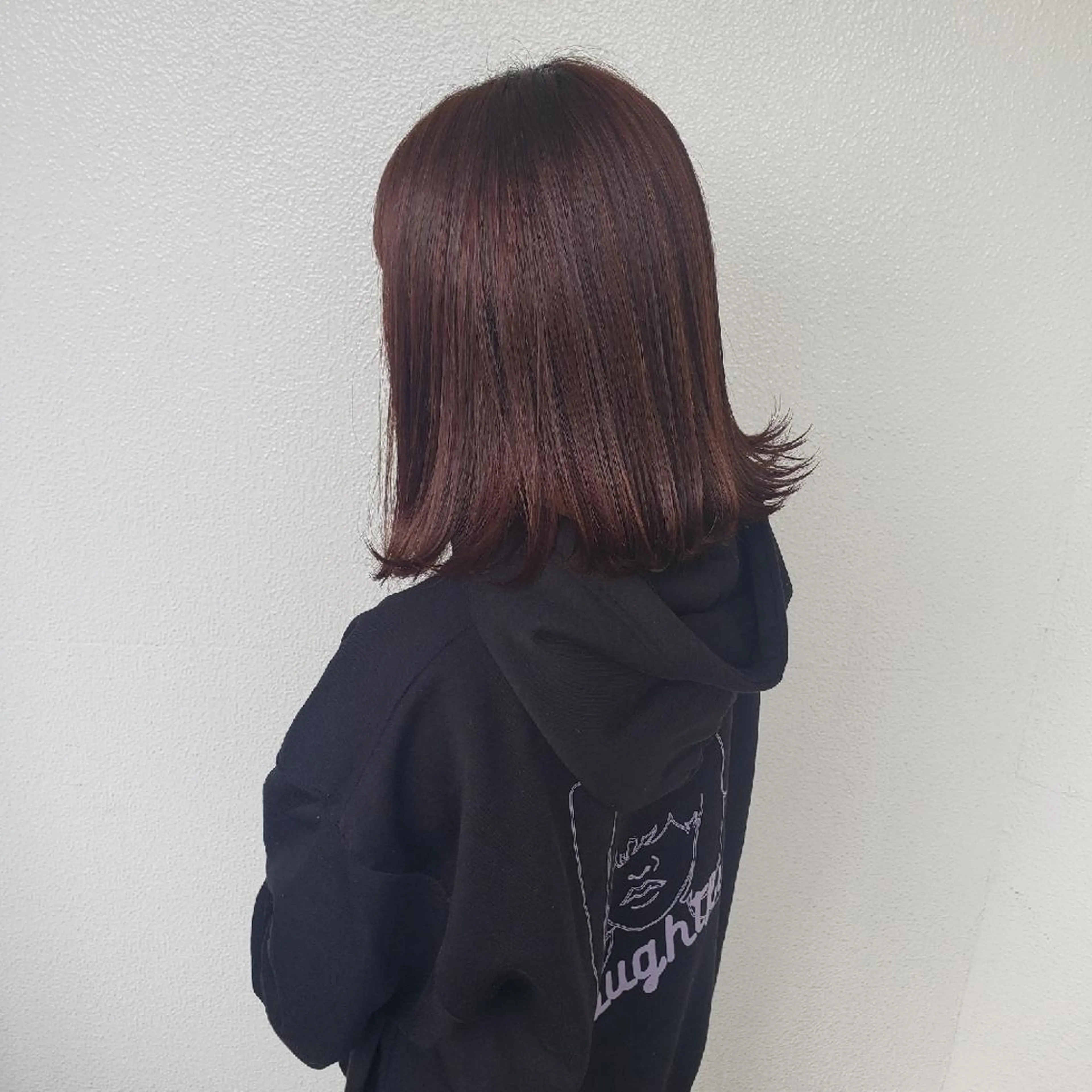 ミディアム オレンジブラウン 神谷 涼のヘアスタイル