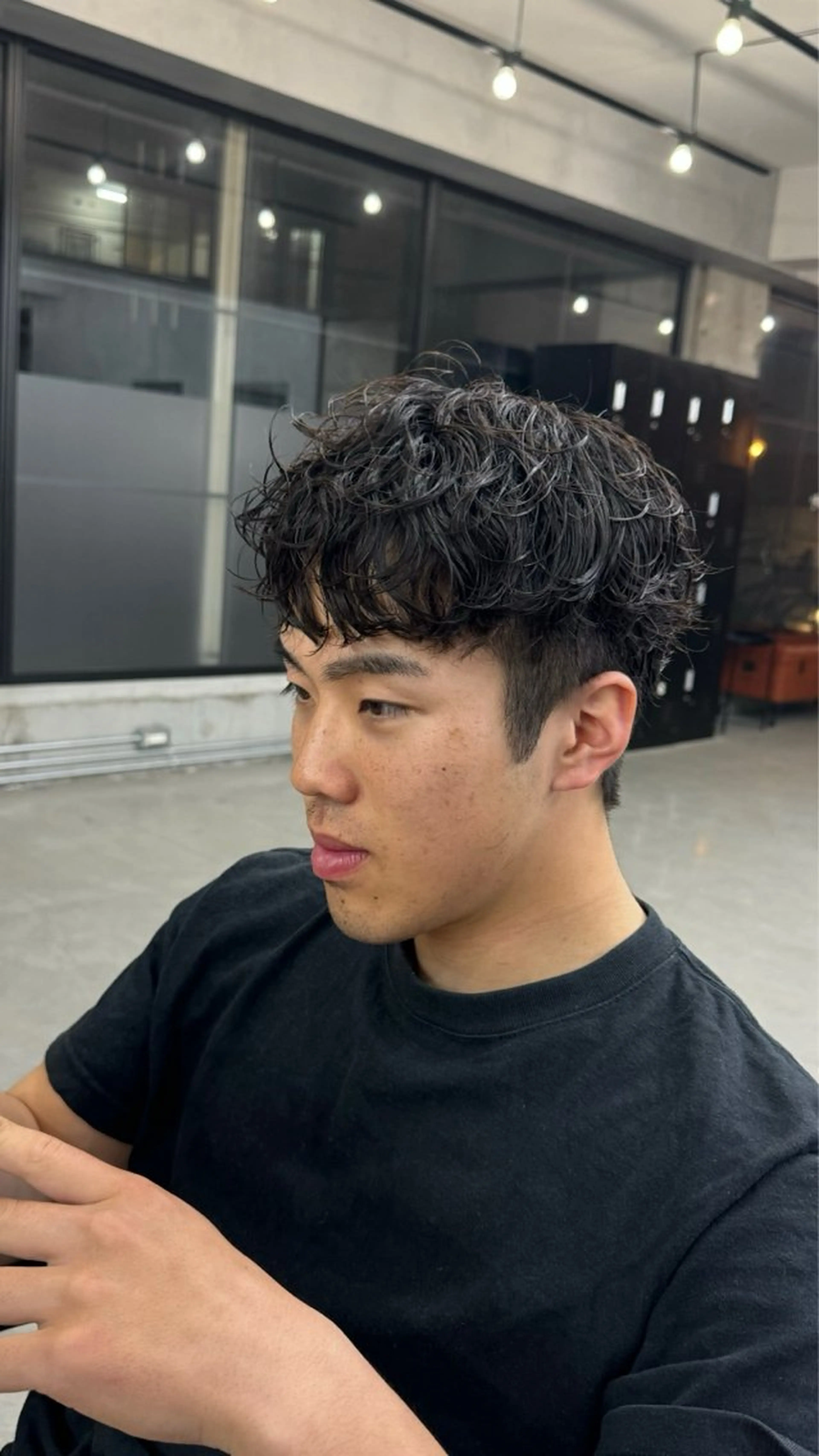 パーマ メンズ メンズパーマ カット パーマ ヘッドスパ be'leef.ric 守口店所属・スペインカール/ メンズパーマ/山下のヘアスタイル