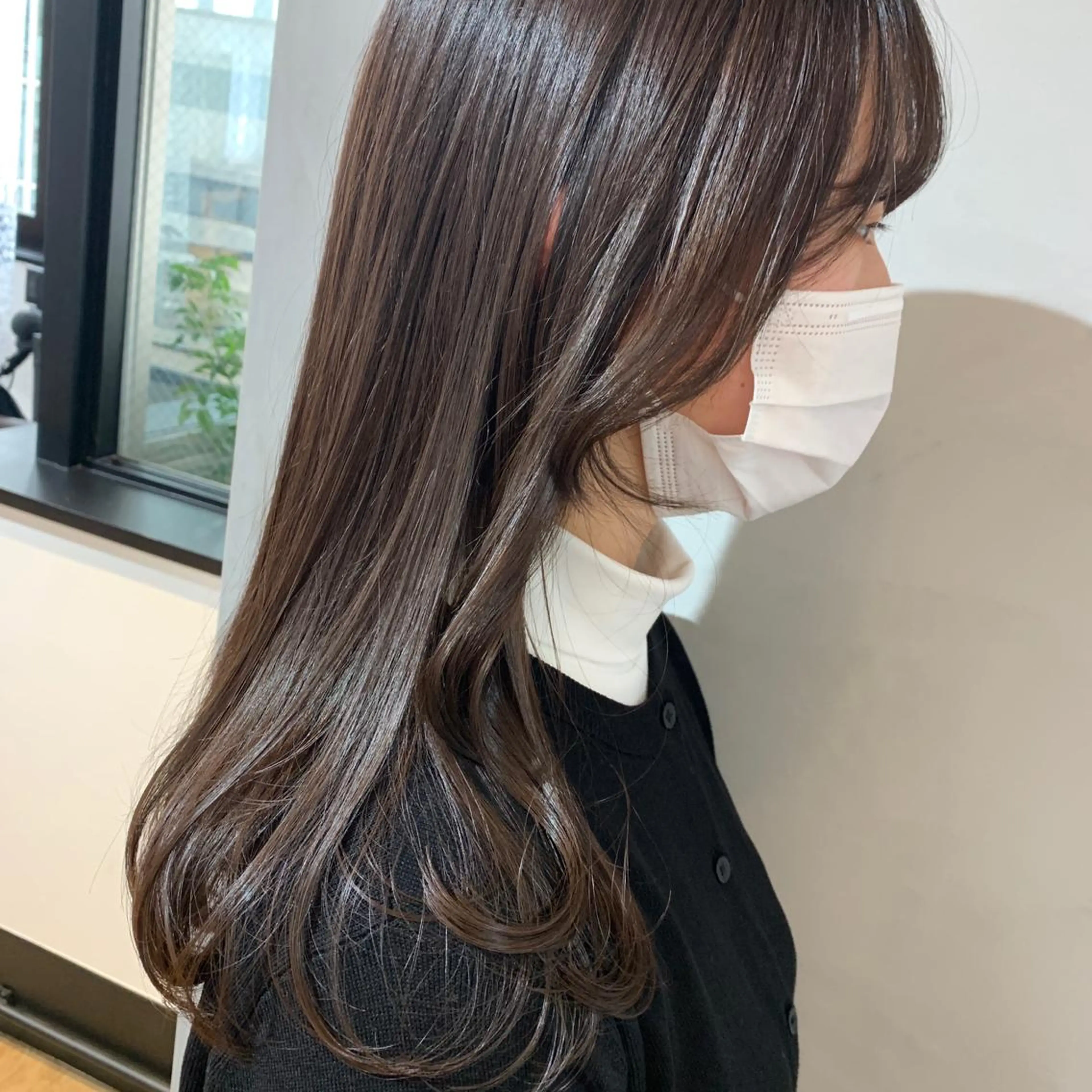 セミロング カラー カット ヘアカラー HARUKA韓国ヘア /Luana梅田のヘアスタイル