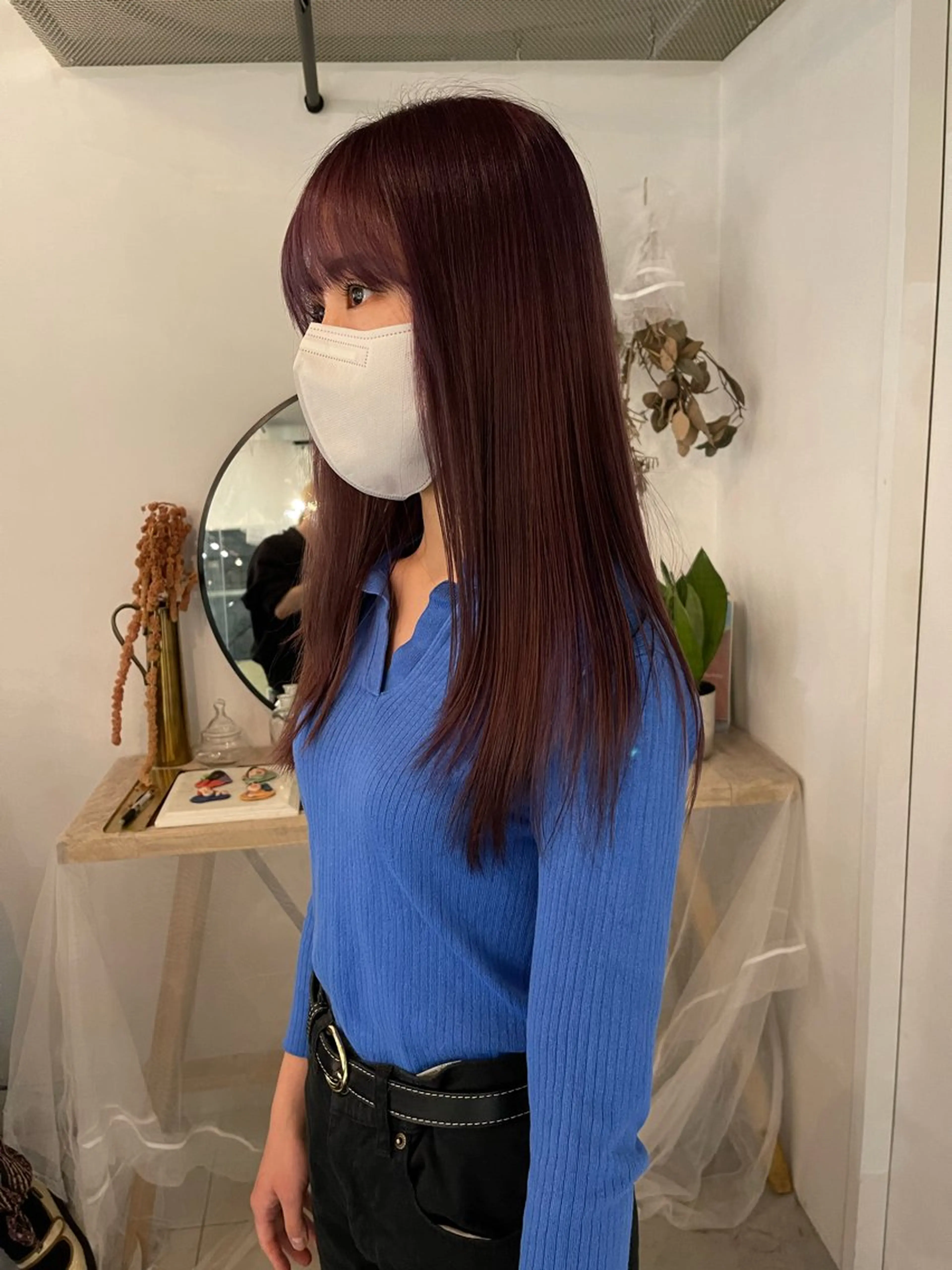 カラー ブリーチ ダブルカラー グレージュ ラベンダーカラー ラベンダーグレージュ レイヤー/ボブ /河内温太のヘアスタイル