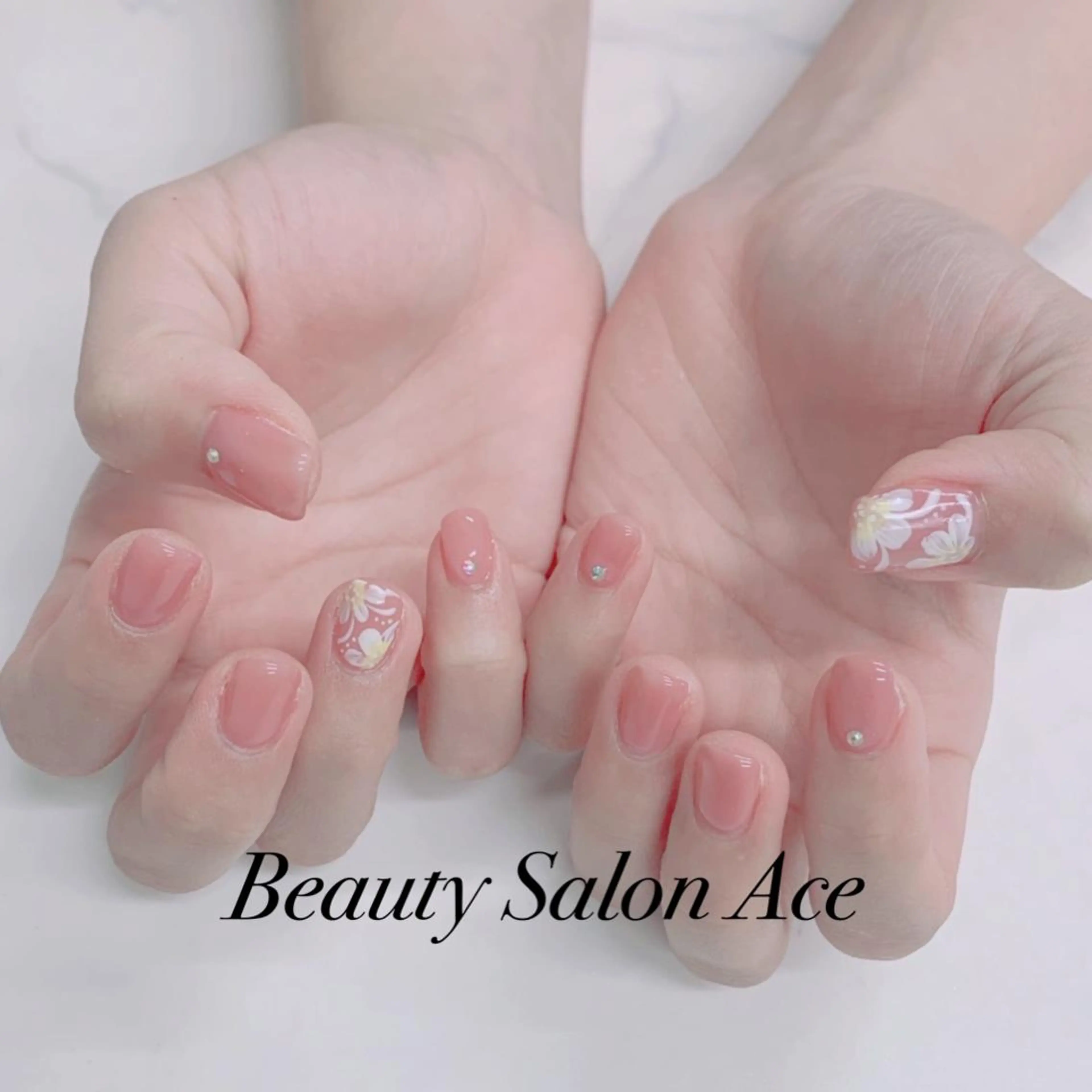 ネイル メンズネイル 春ネイル ハンドネイル ハンドケア Beauty Salon Ace（ネイルサロン　エース）所属・池袋フィルイン Ace♡長さだしのネイルデザイン