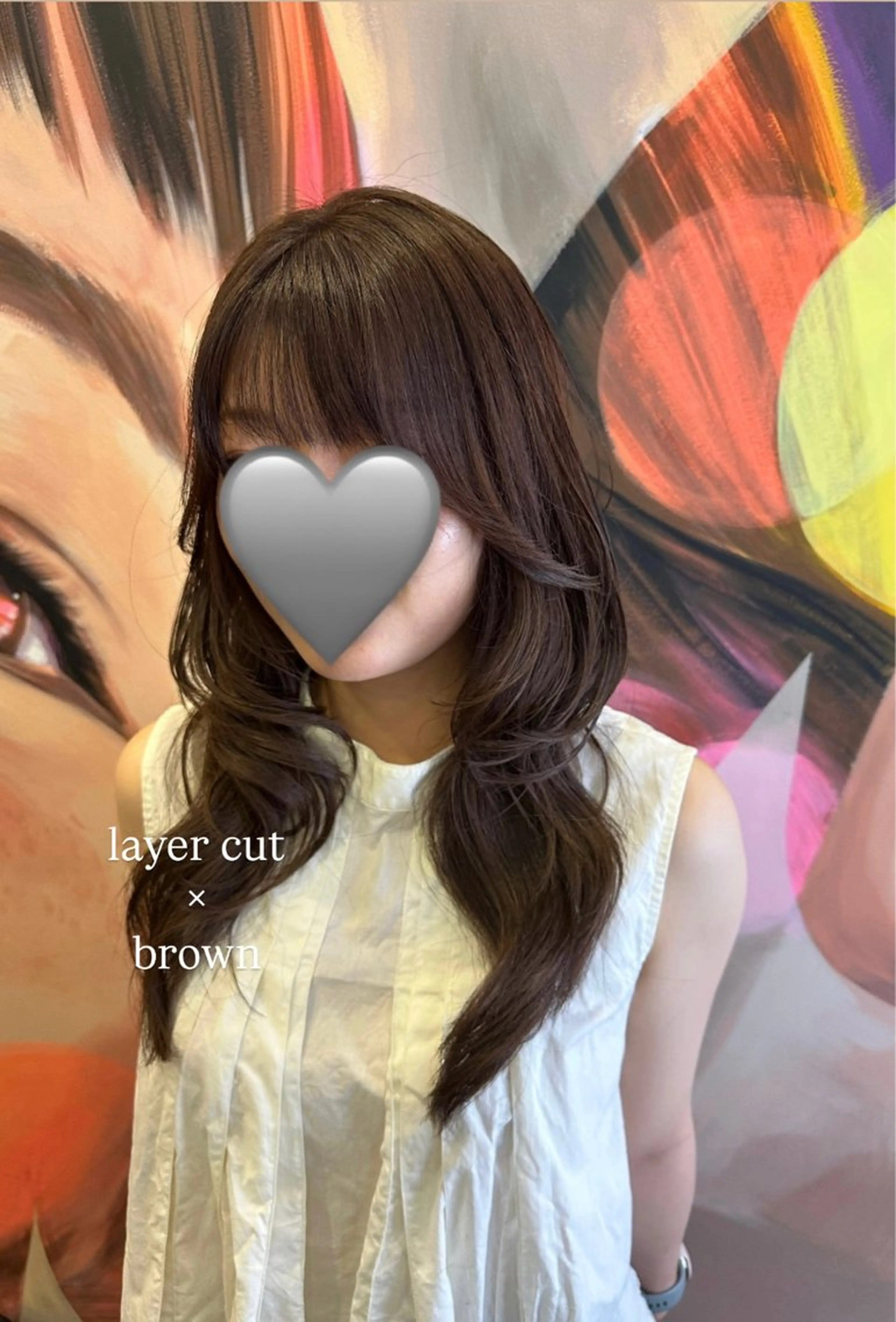 ロング カラー ヘアアレンジ ブラウンカラー カット ヘアカラー トリートメント 韓国風/レイヤー 🌷AYANA🌷のヘアスタイル