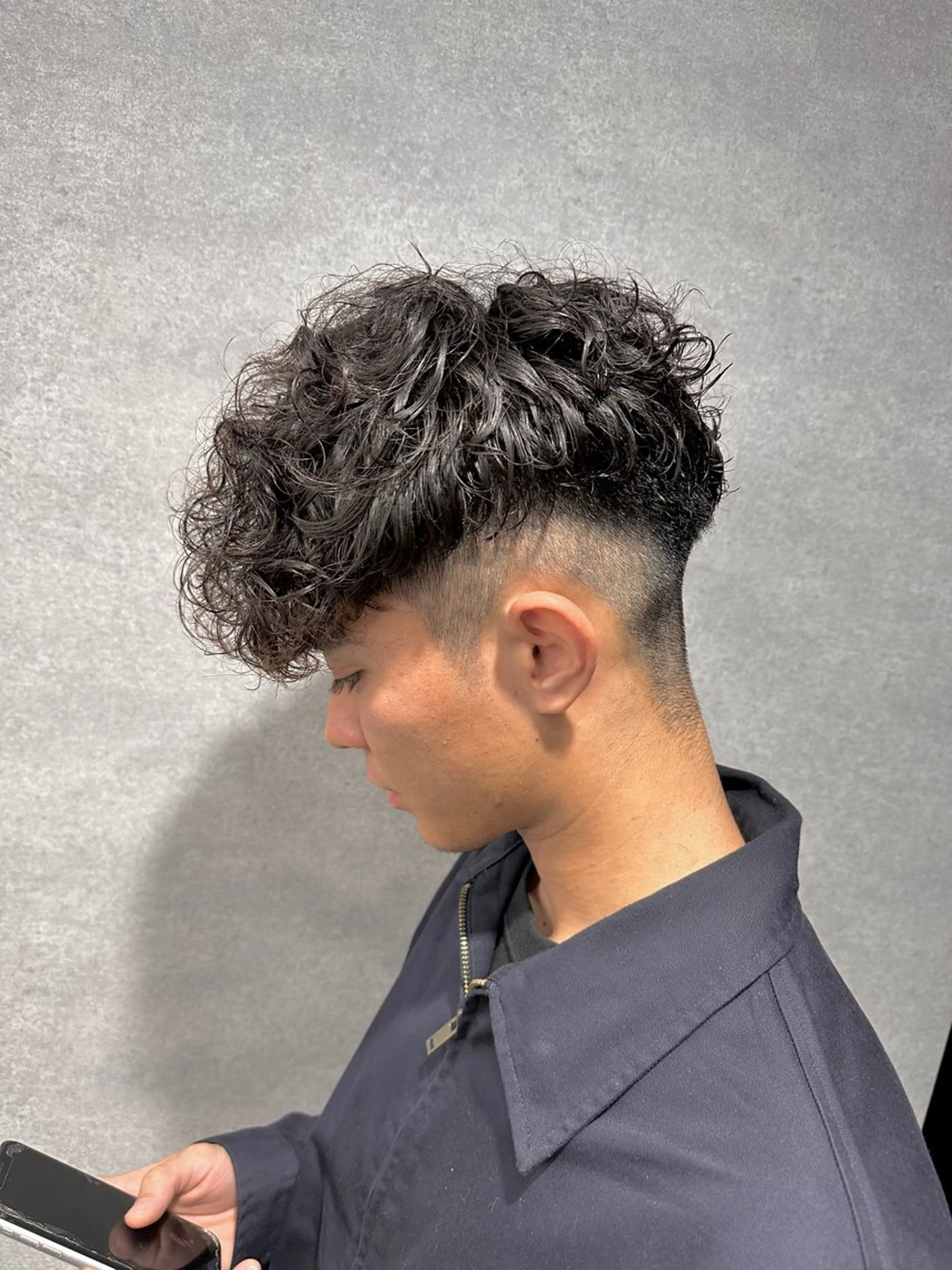 ショート パーマ メンズ 渋谷駅から徒歩1分 BLUCKメンズヘアのヘアスタイル