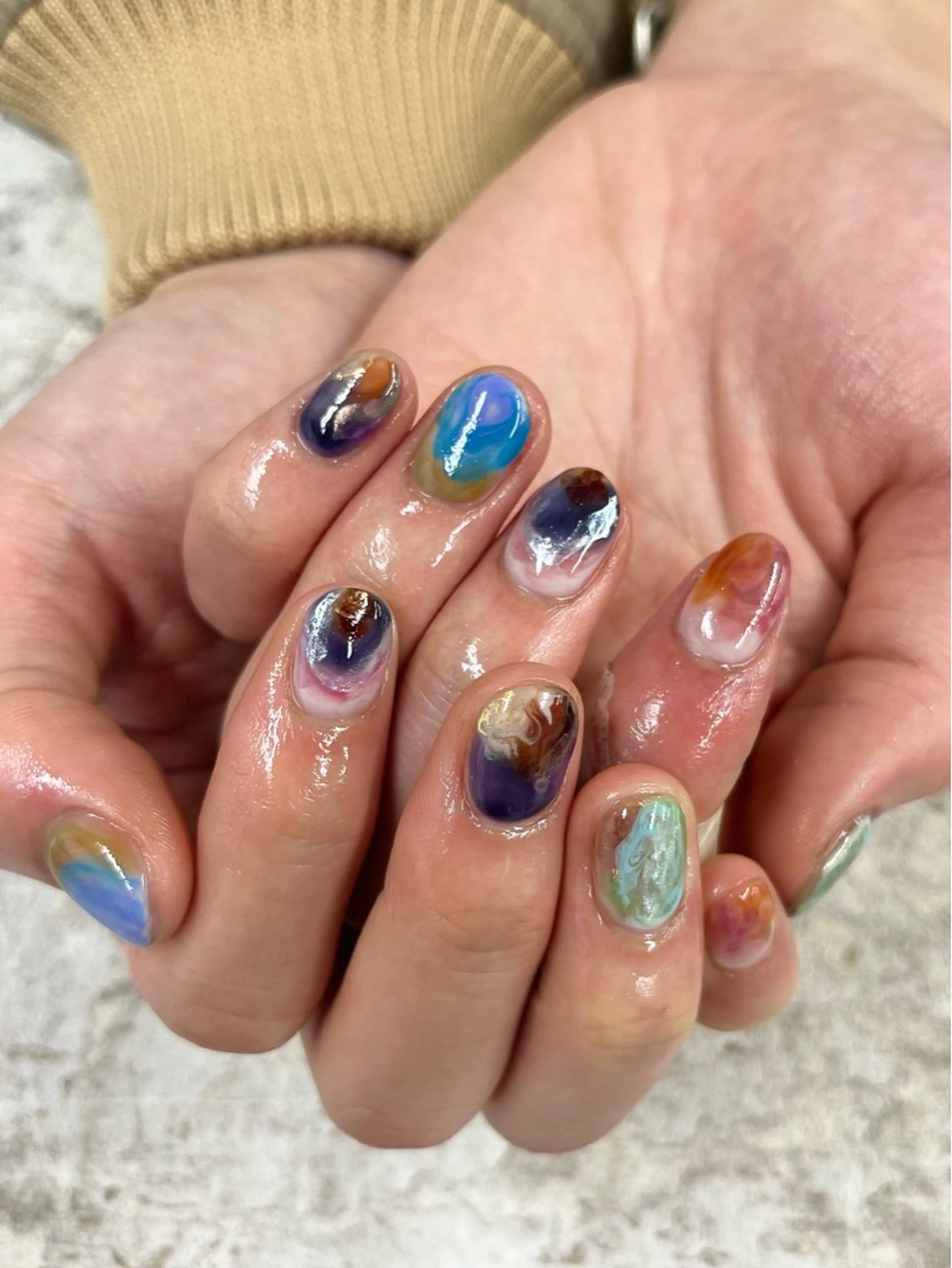 メンズ ネイル ハンドネイル Basic町田本店 Suzunaのネイルデザイン