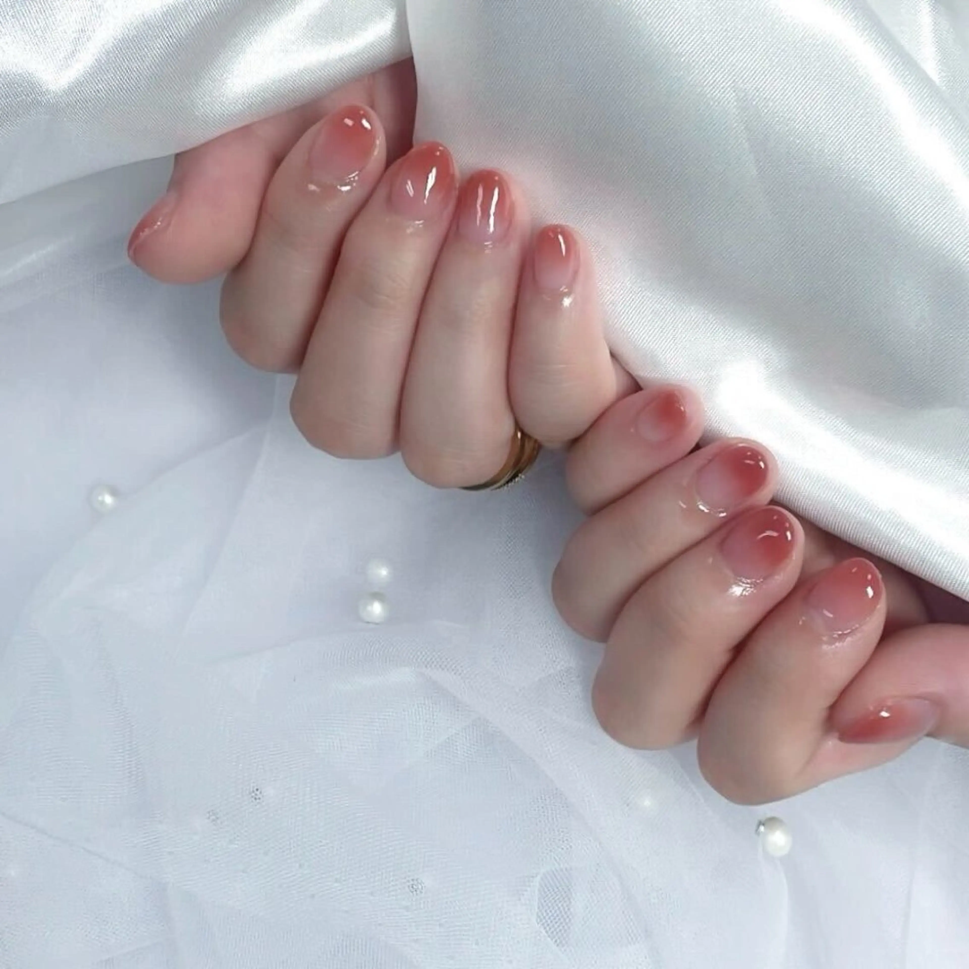 ネイル ジェルネイル グラデーション マグネットネイル ニュアンスネイル パラジェル ハンドネイル Nail Neige 錦糸町所属・Nail Neige🐈🌙のネイルデザイン