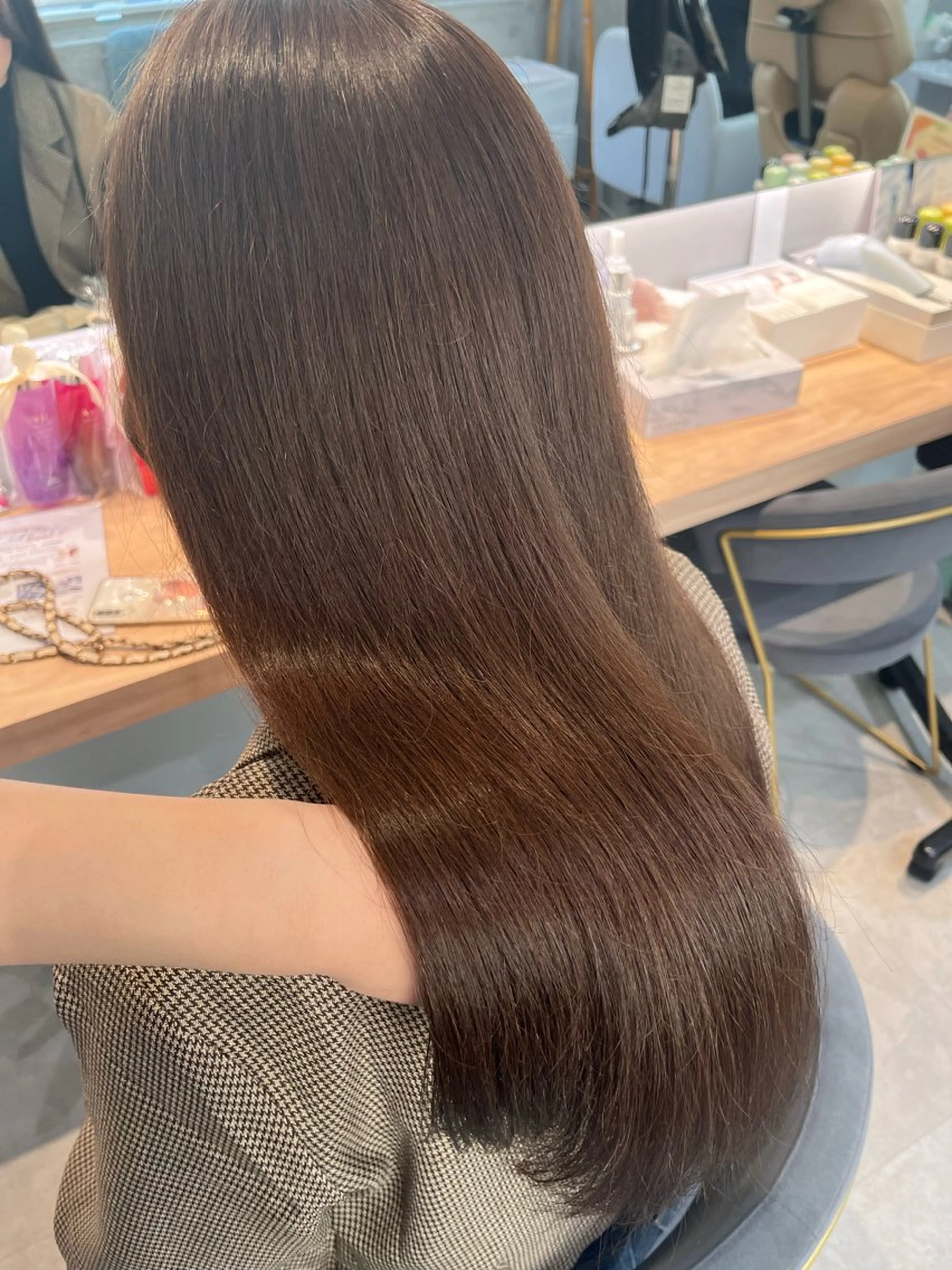 セミロング ヘアカラー トリートメント オタク美容師🛍/ Luna⭐️⸝⸝꙳のヘアスタイル