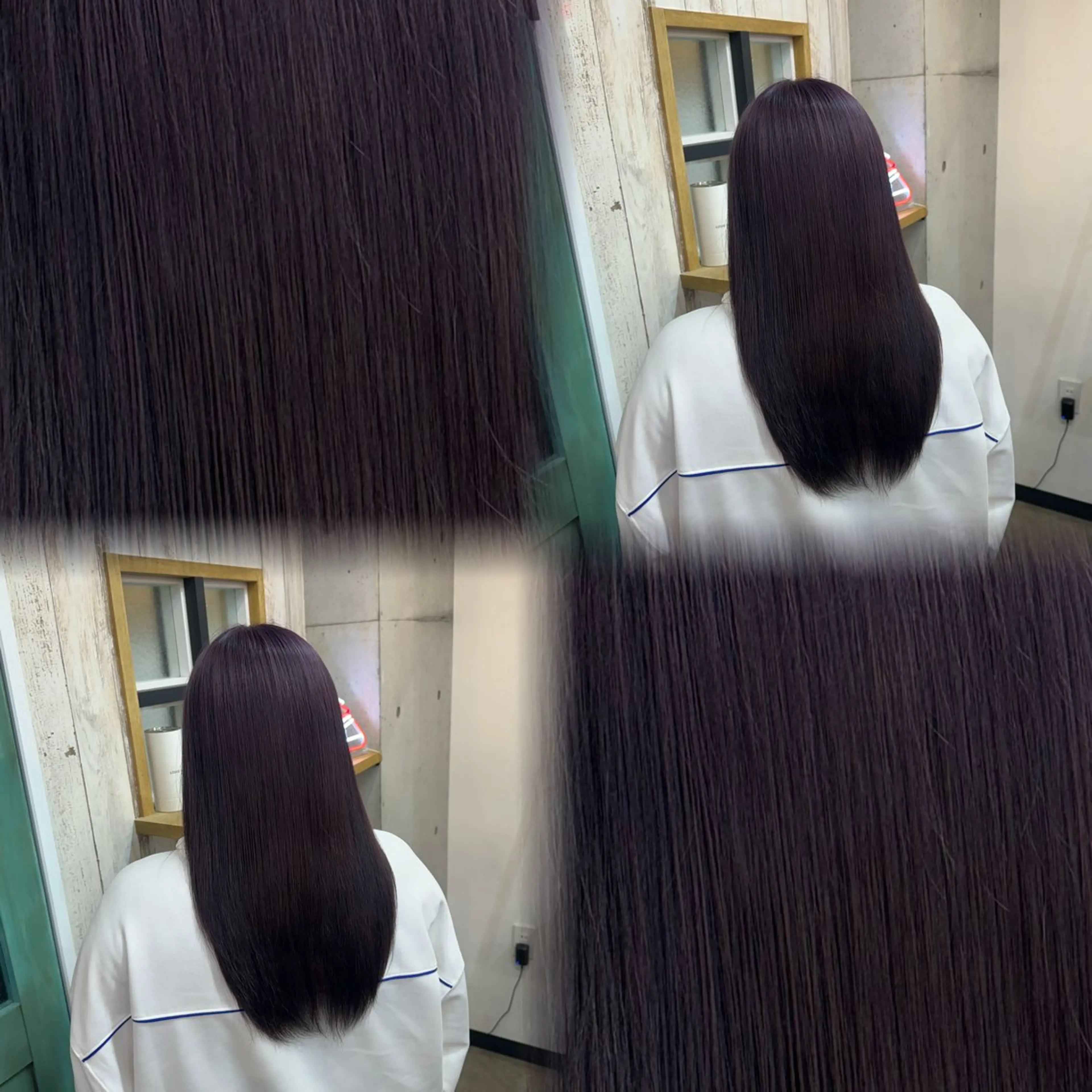 セミロング カラー ヘアカラー トリートメント 髙橋 李里亜のヘアスタイル