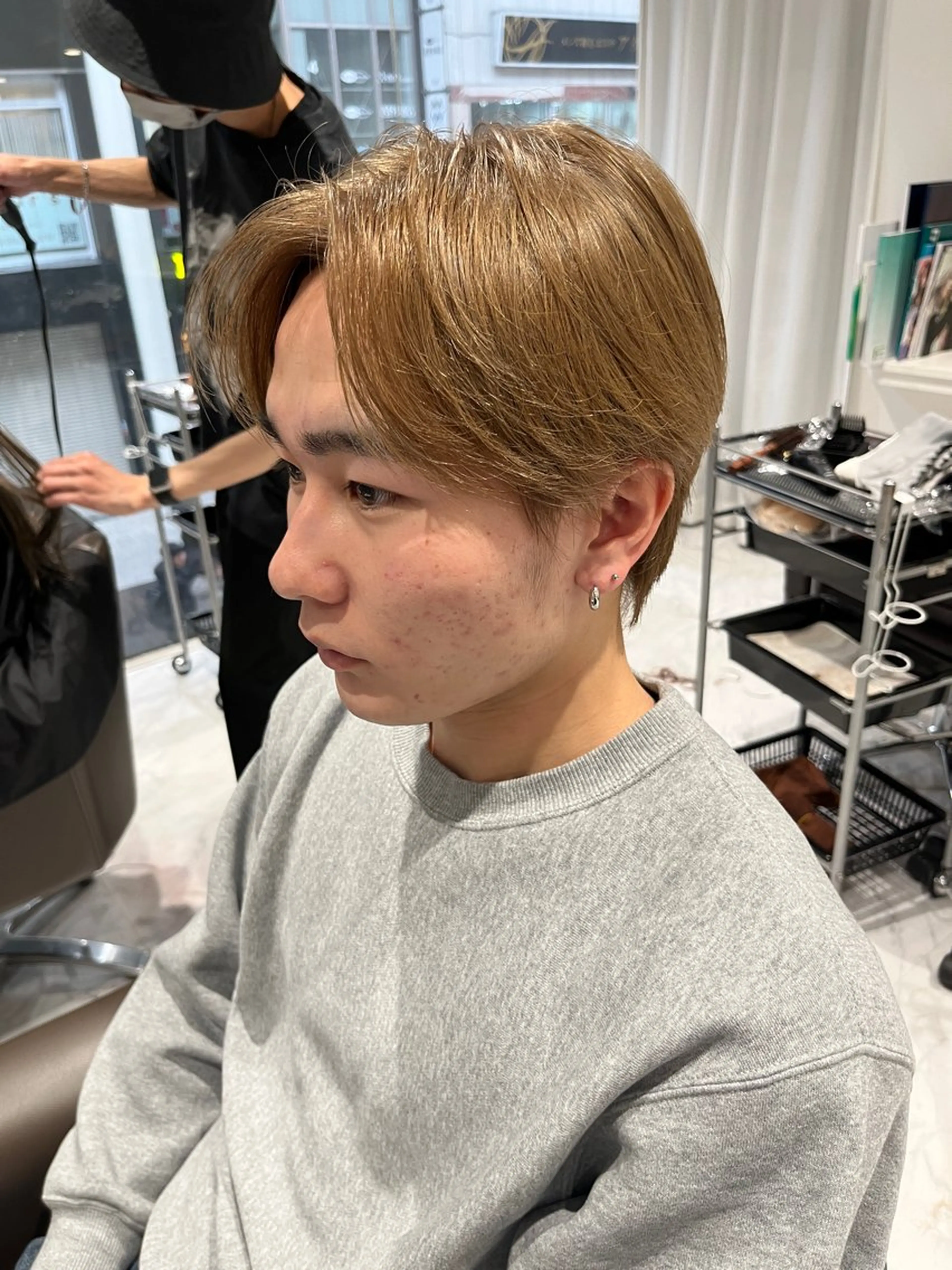 カラー メンズ ヘアカラー 坂本 理輝のヘアスタイル