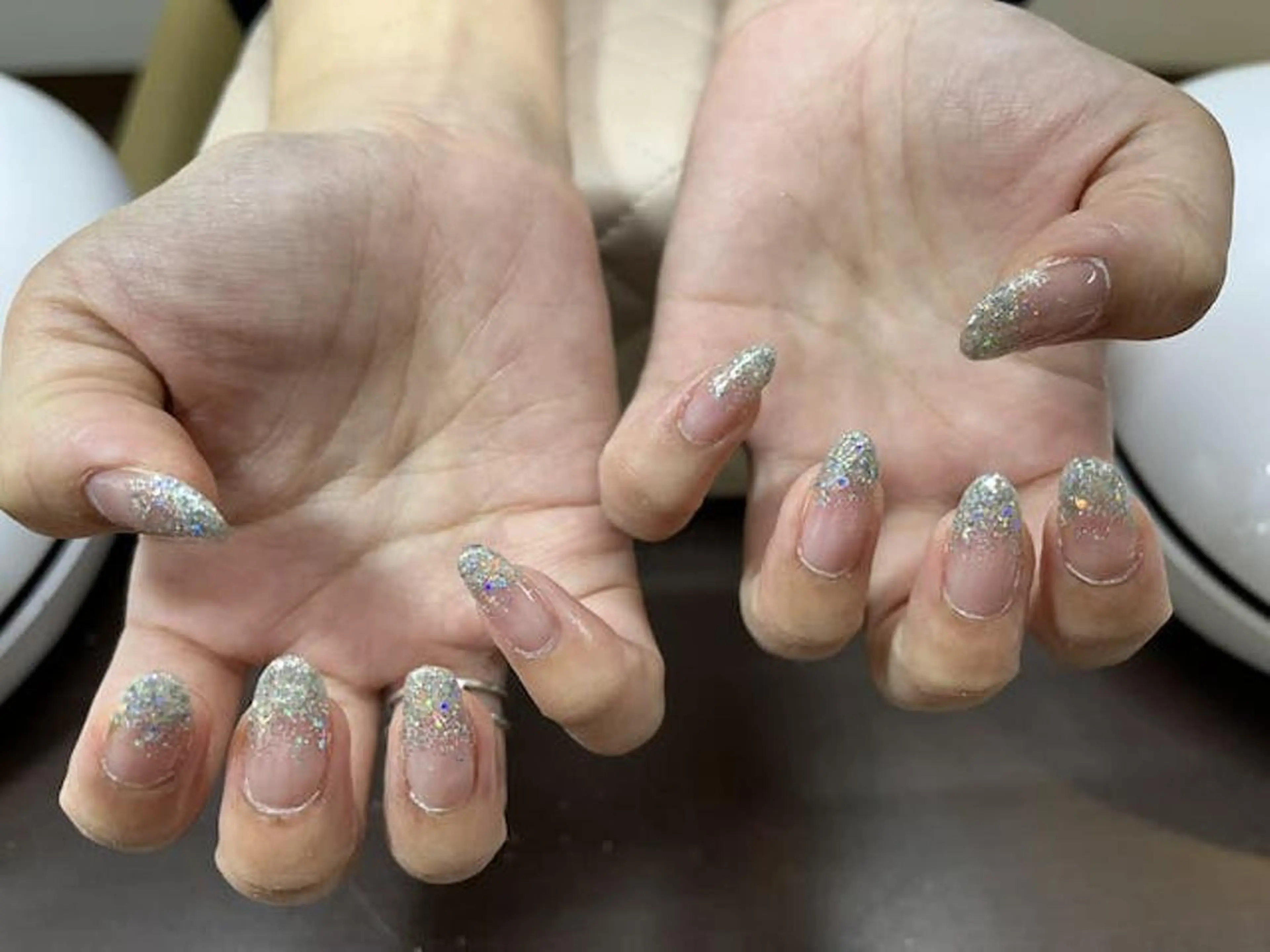ネイル アートネイル イースター ジェルネイル グラデーション ラメ(グリッター) FASTNAIL PLUS 新宿店のネイルデザイン