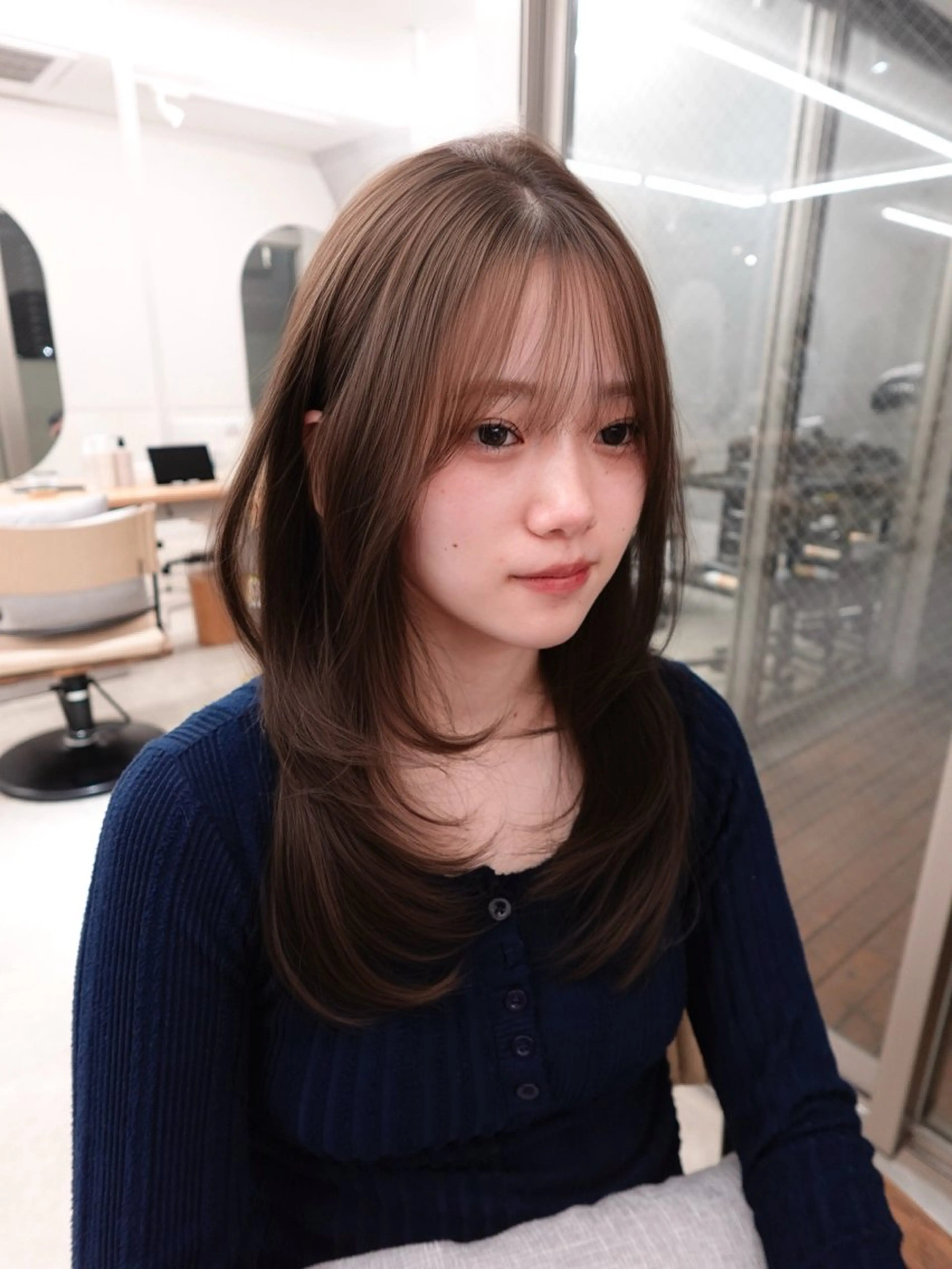 ミディアム カット sand所属・ゆい 透明感color☆*のヘアスタイル