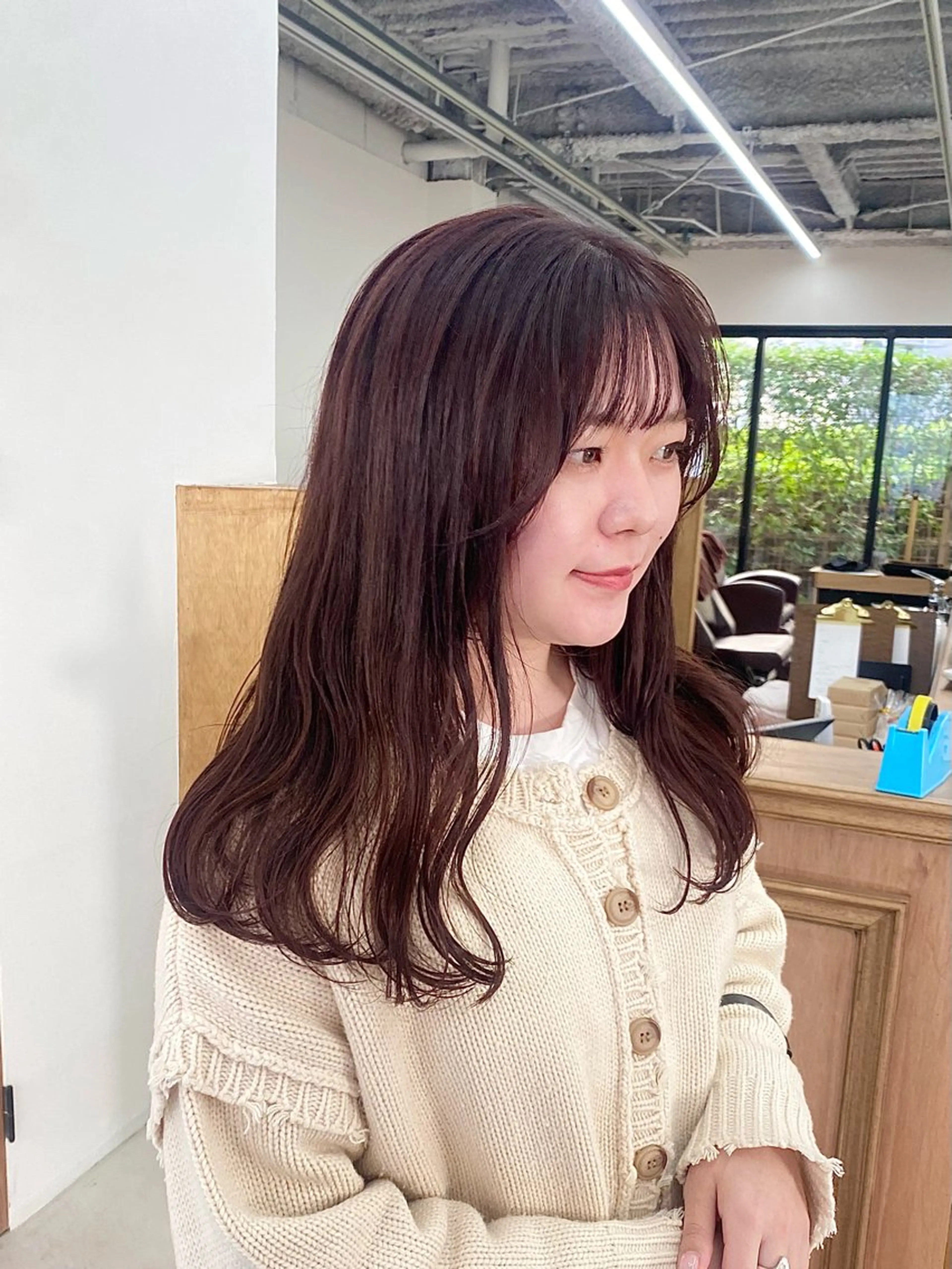 セミロング カラー ヘアアレンジ カット ヘアカラー トリートメント ハル🌸柔色/ ブリーチなし/艶髪のヘアスタイル