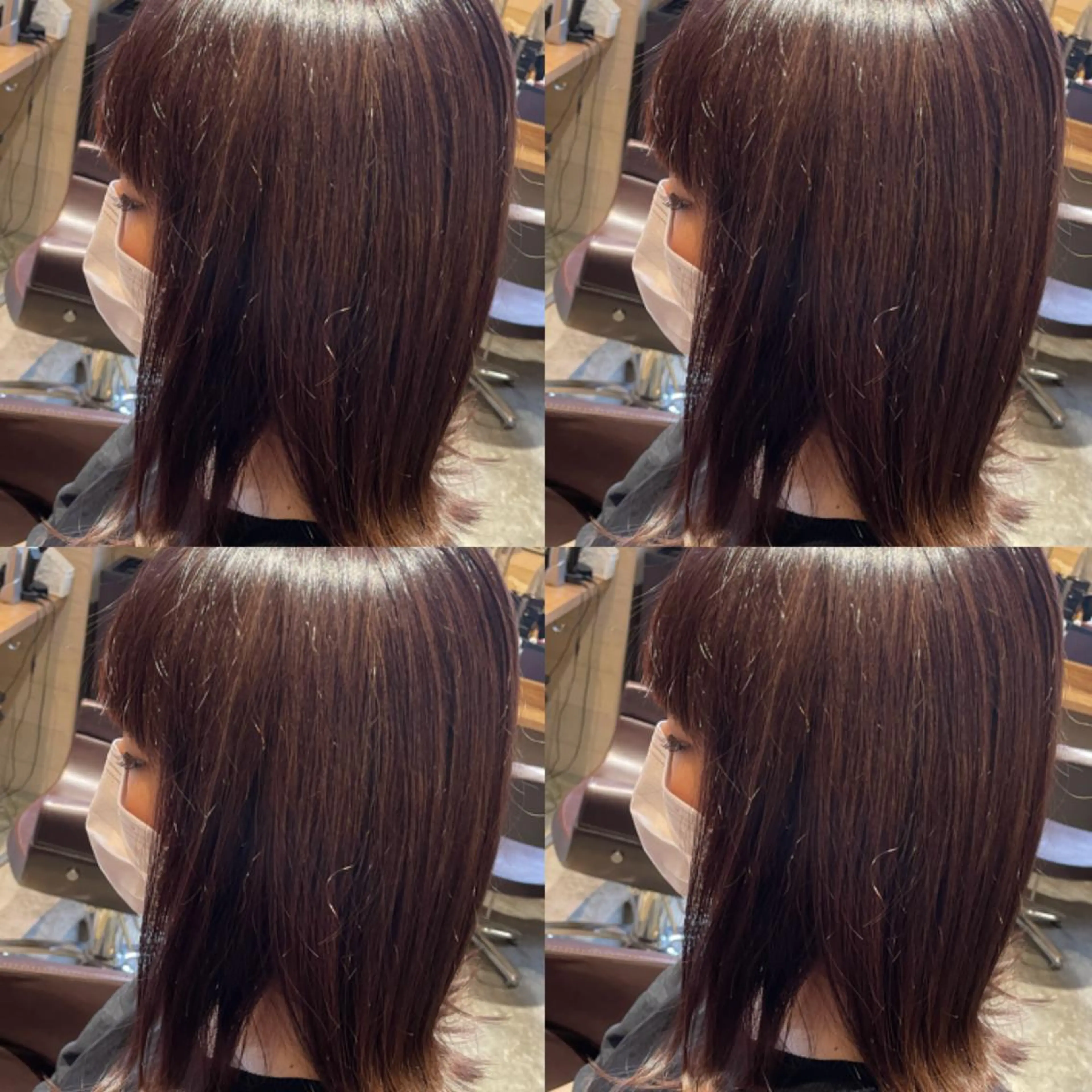 ミディアム カラー 艶カラー🦋髪質改善 🫧MINAMIのヘアスタイル