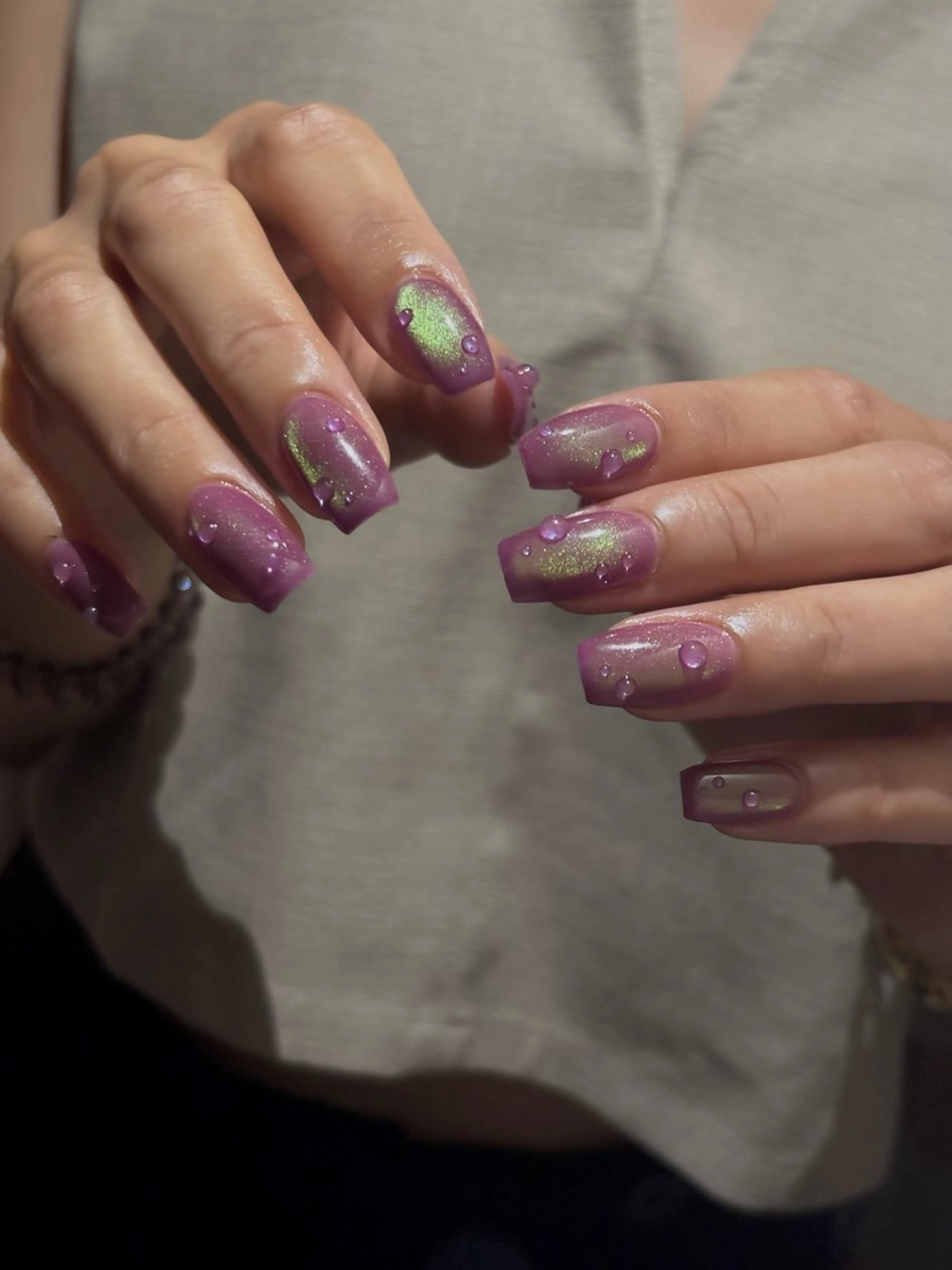 ネイル アートネイル チークネイル ジェルネイル マグネットネイル ニュアンスネイル ハンドネイル stan _nailのネイルデザイン