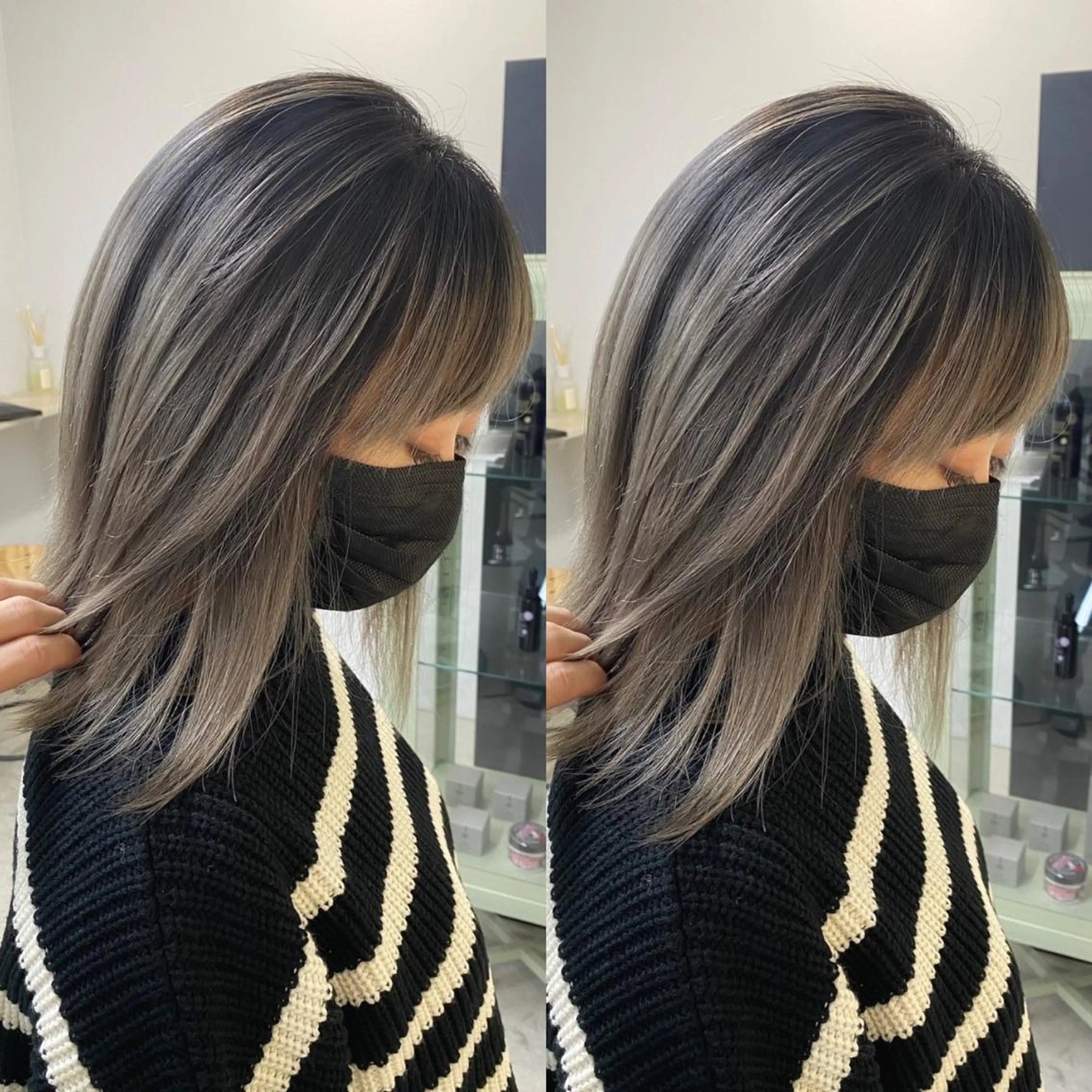 ミディアム カラー パーマ ヘアアレンジ メンズ キッズ ネイル マツエク・マツパ アイブロウ ミディアムパーマ メンズバレイヤージュ メンズブリーチ フェードカット メンズハイライト 髪質改善🇰🇷 レイヤーカット/梅田のヘアスタイル