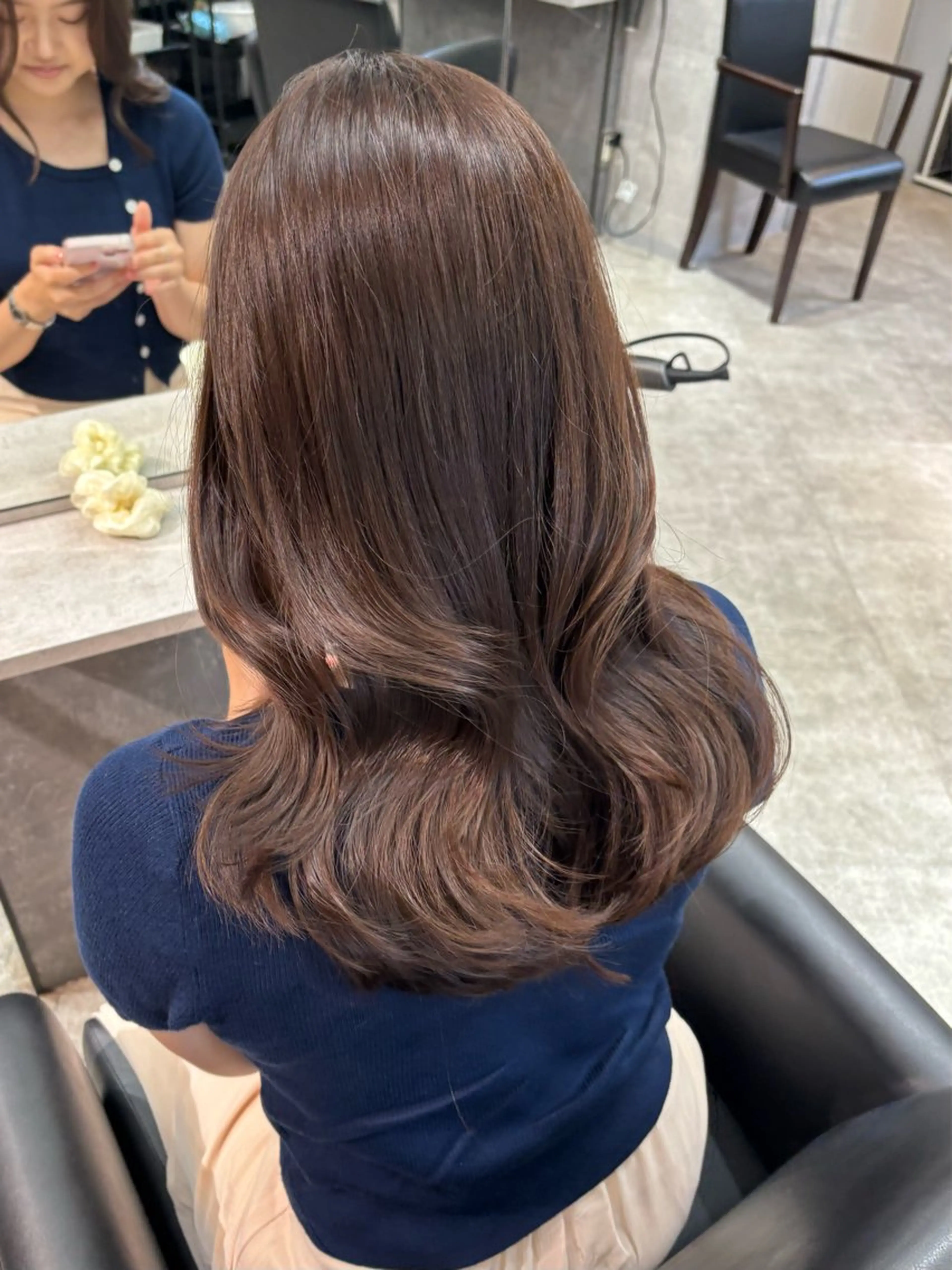 セミロング レイヤーカット 韓国レイヤー🤍 髪質改善seriraのヘアスタイル