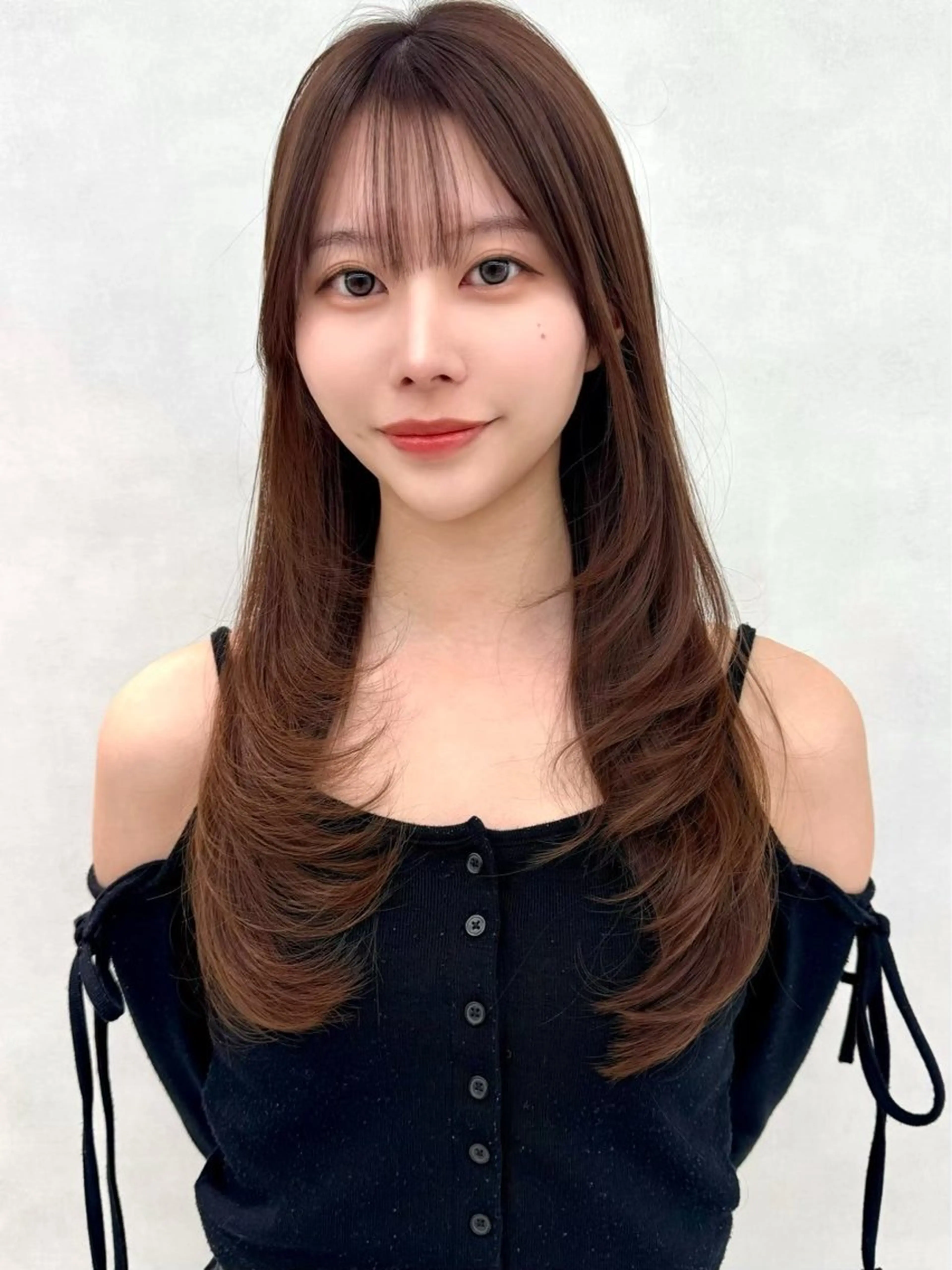 ロング 韓国風ヘア レイヤーカット 💎艶髪カラー 💎／Kiriのヘアスタイル